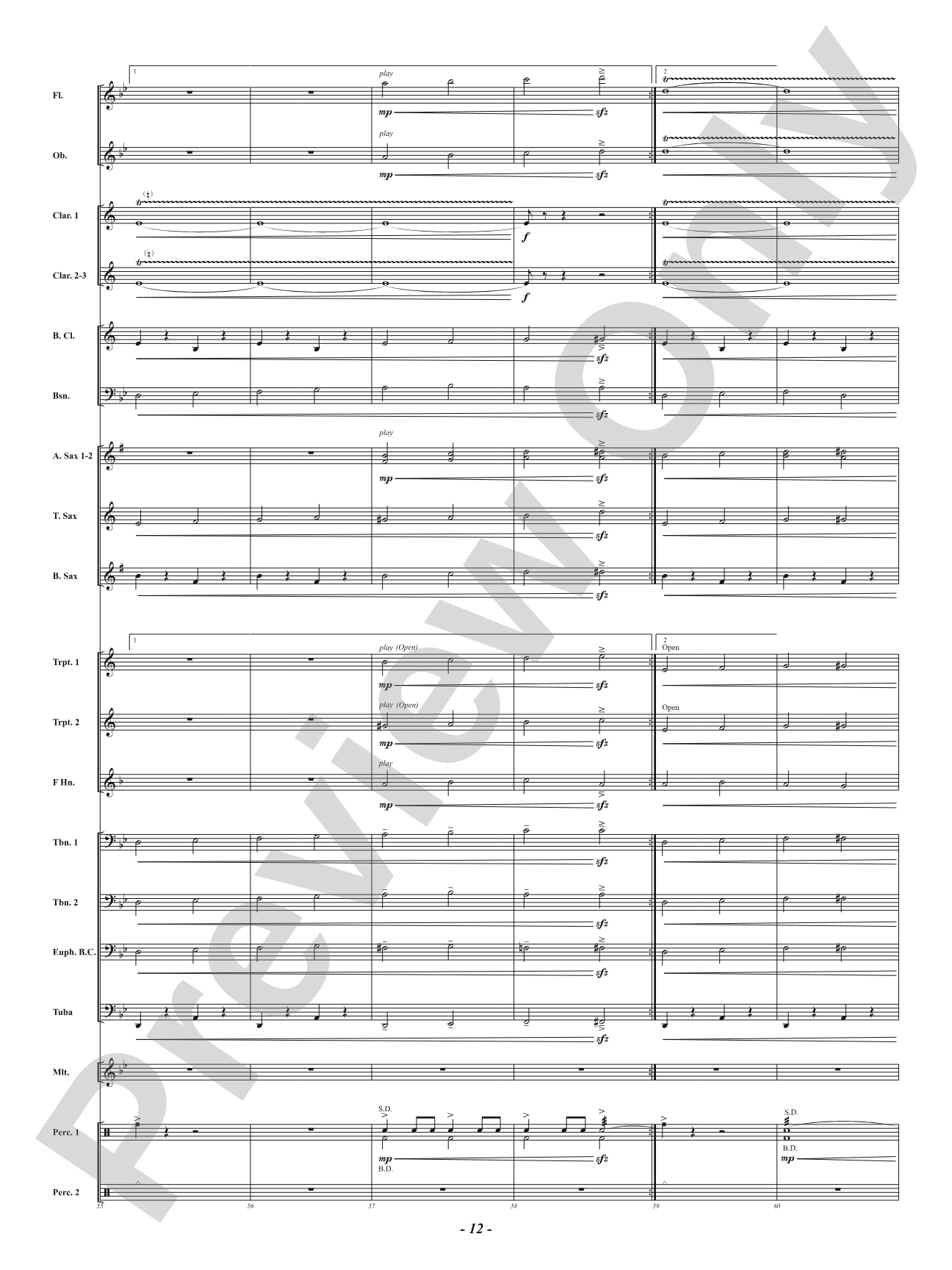 Hawthorn Hill - (Concert March): Concert Band Conductor Score & Parts