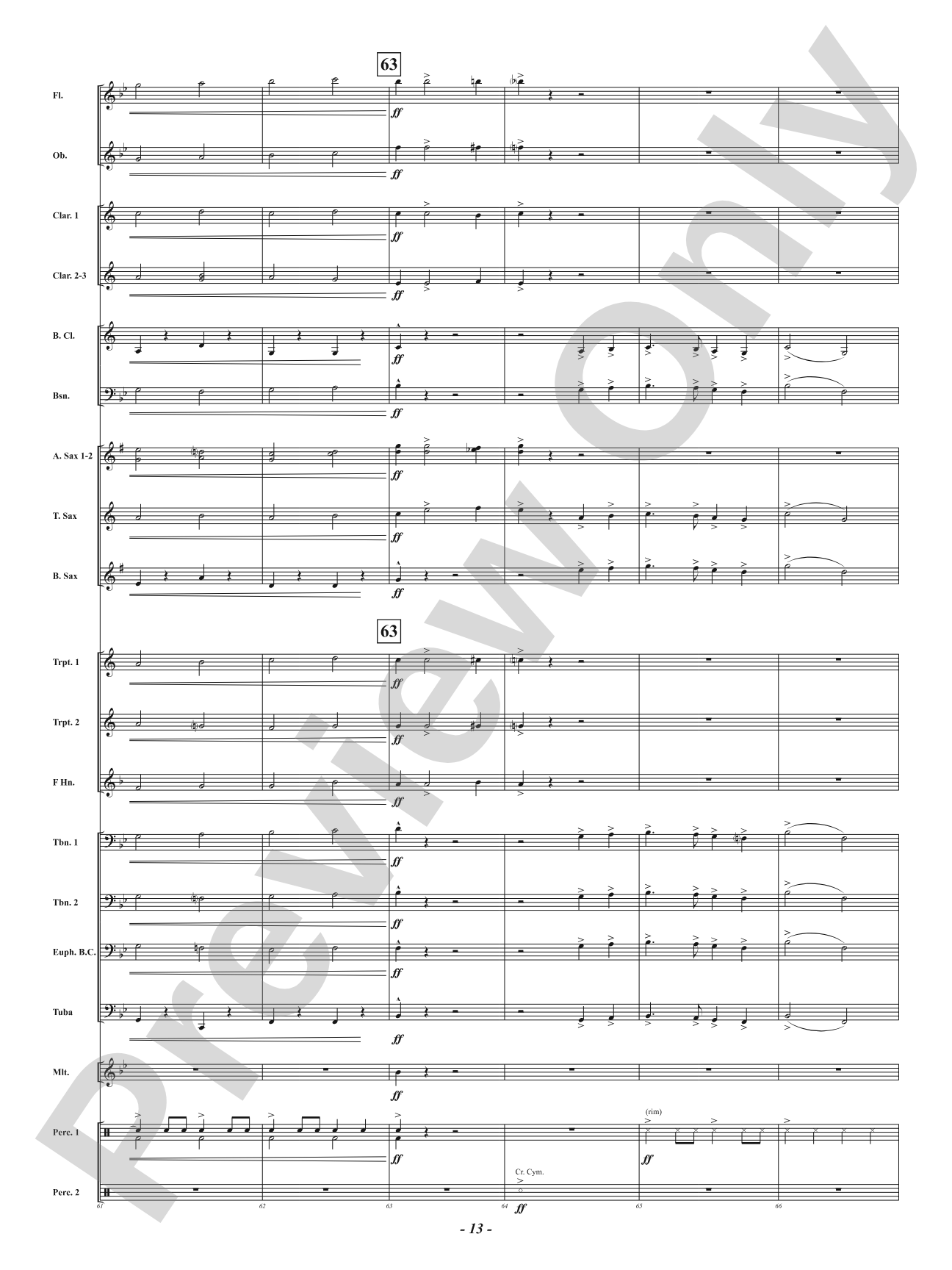 Hawthorn Hill - (Concert March): Concert Band Conductor Score & Parts
