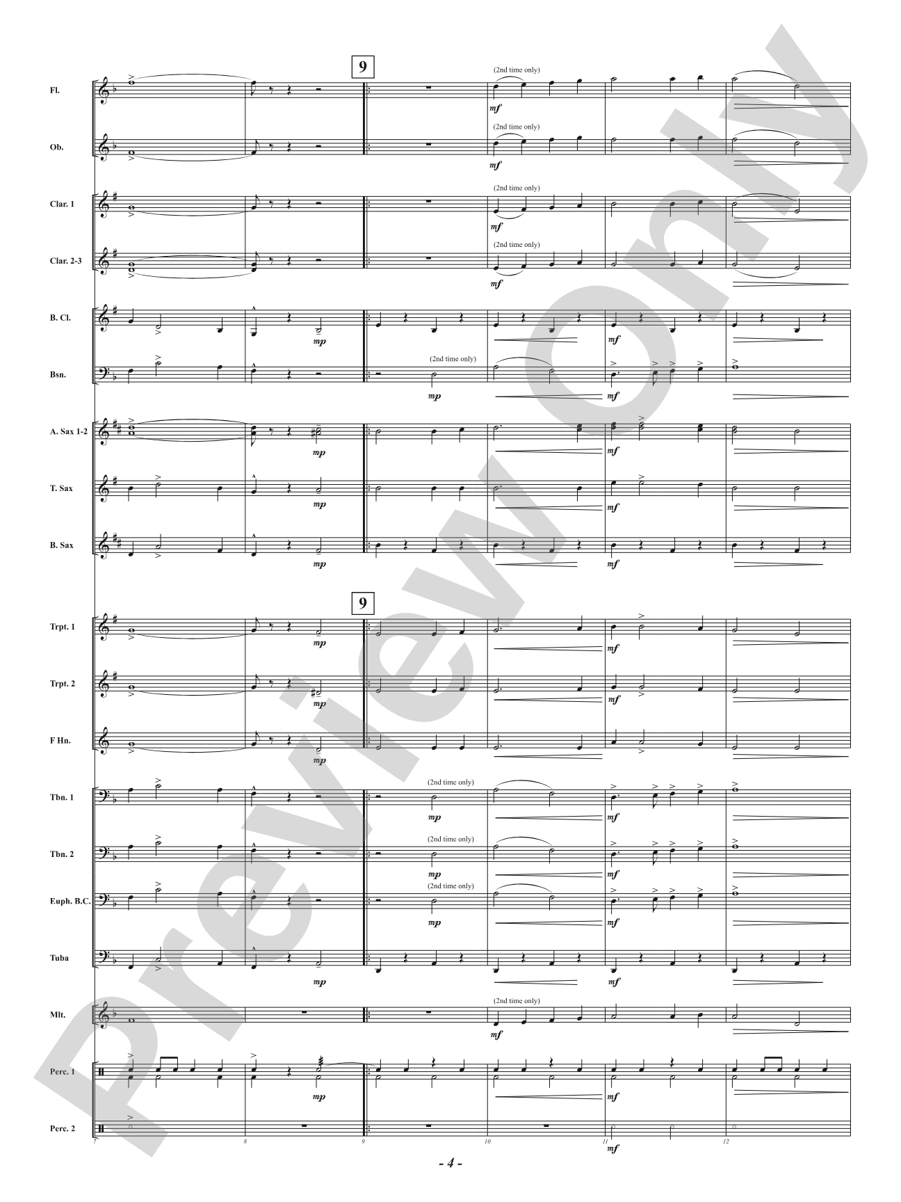 Hawthorn Hill - (Concert March): Concert Band Conductor Score & Parts