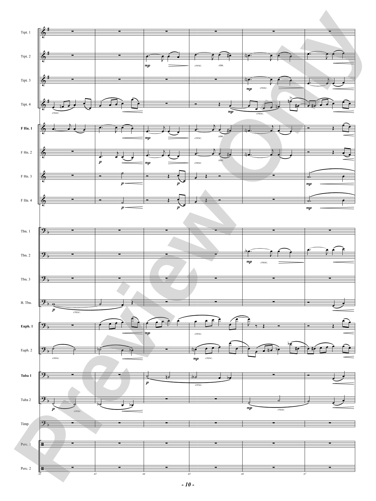 Finale (from "Enigma Variations"): Brass Ensemble Conductor Score & Parts