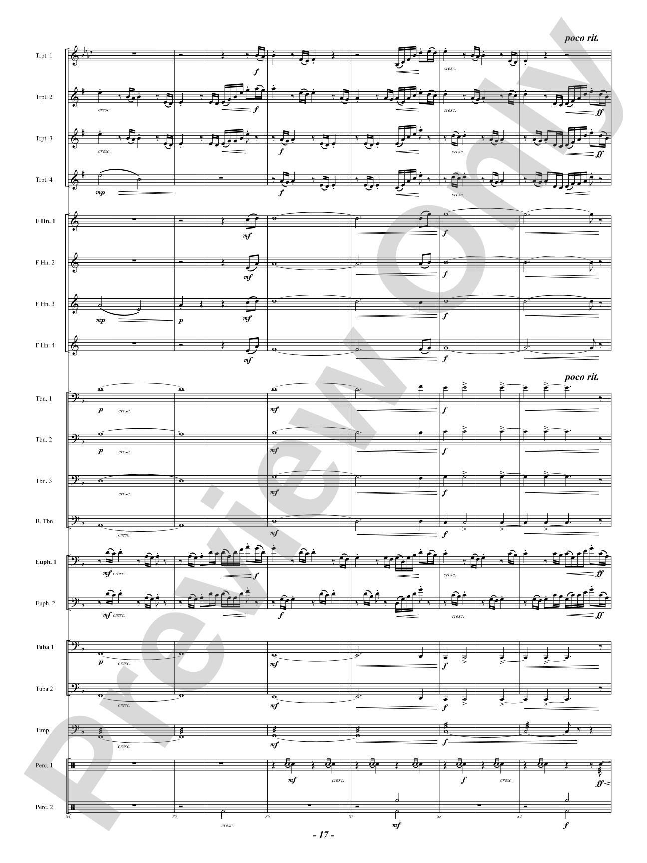 Finale (from "Enigma Variations"): Brass Ensemble Conductor Score & Parts