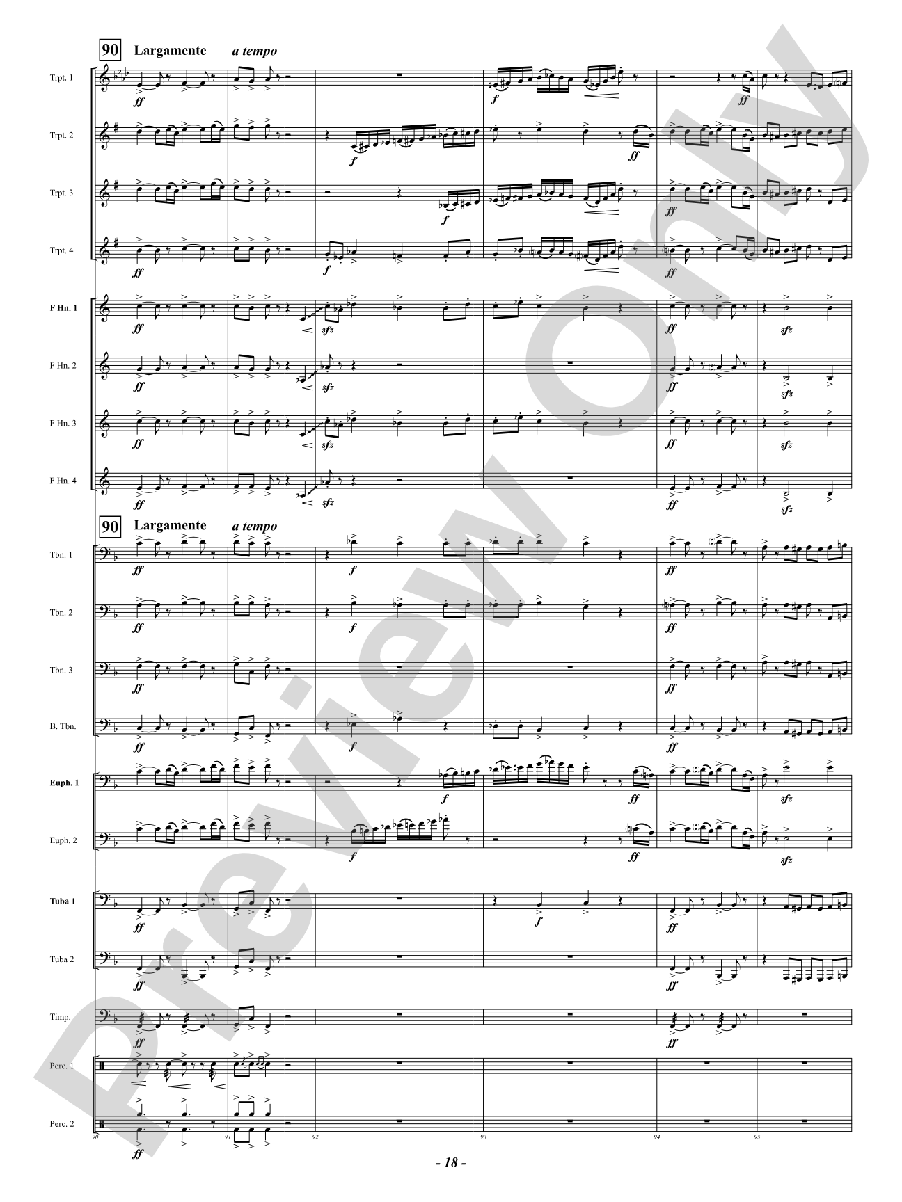 Finale (from "Enigma Variations"): Brass Ensemble Conductor Score & Parts