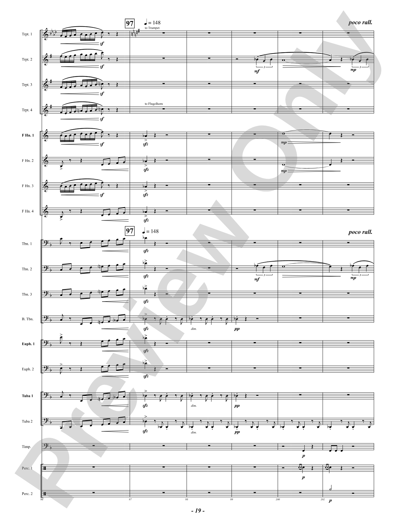 Finale (from "Enigma Variations"): Brass Ensemble Conductor Score & Parts