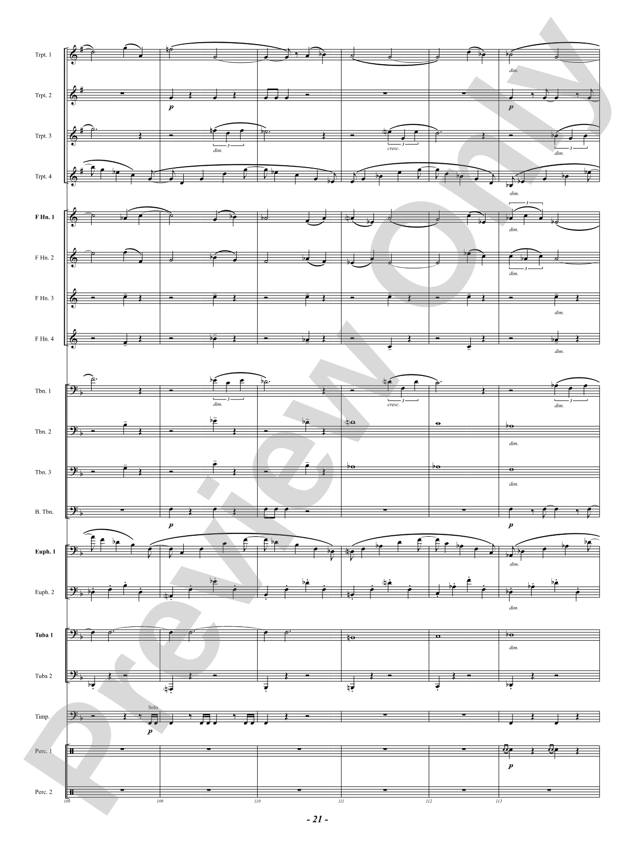 Finale (from "Enigma Variations"): Brass Ensemble Conductor Score & Parts