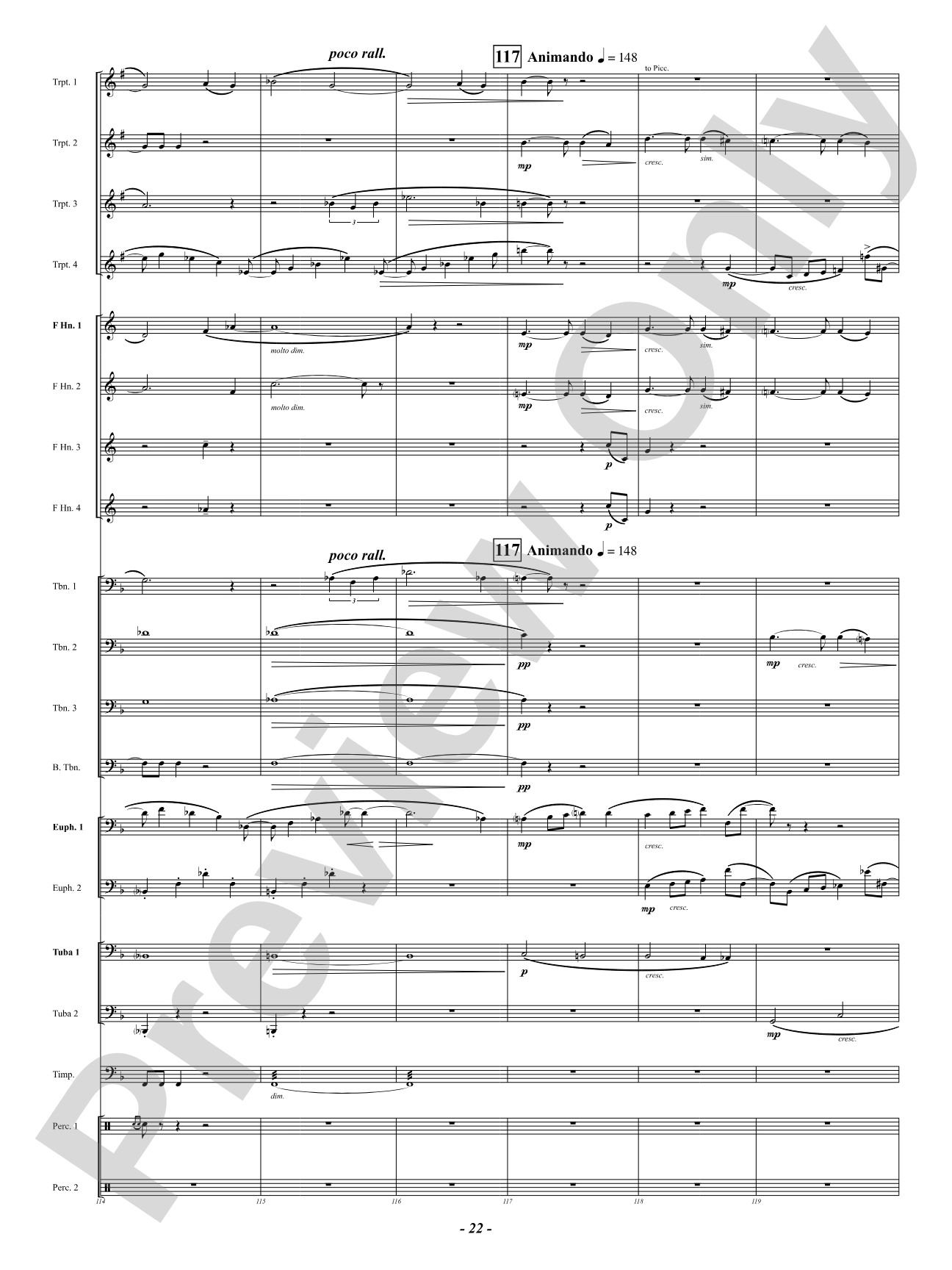 Finale (from "Enigma Variations"): Brass Ensemble Conductor Score & Parts