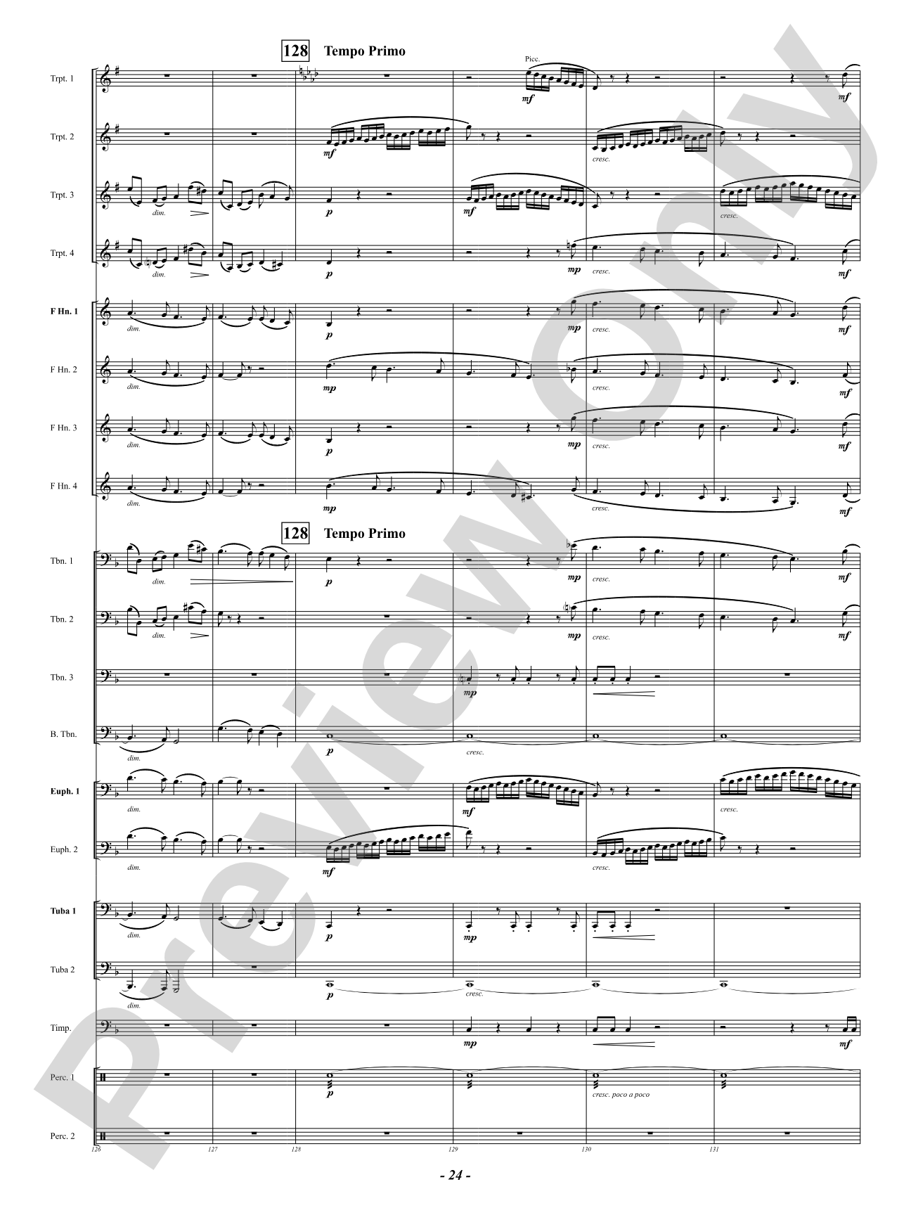Finale (from "Enigma Variations"): Brass Ensemble Conductor Score & Parts