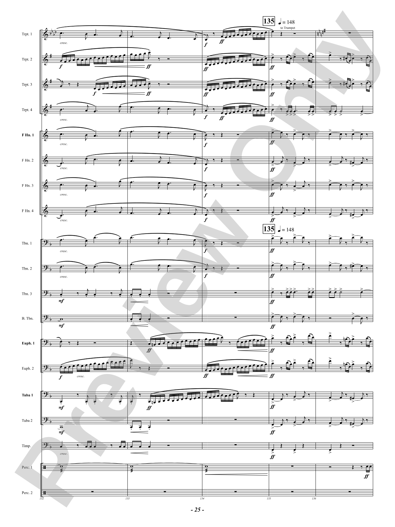 Finale (from "Enigma Variations"): Brass Ensemble Conductor Score & Parts