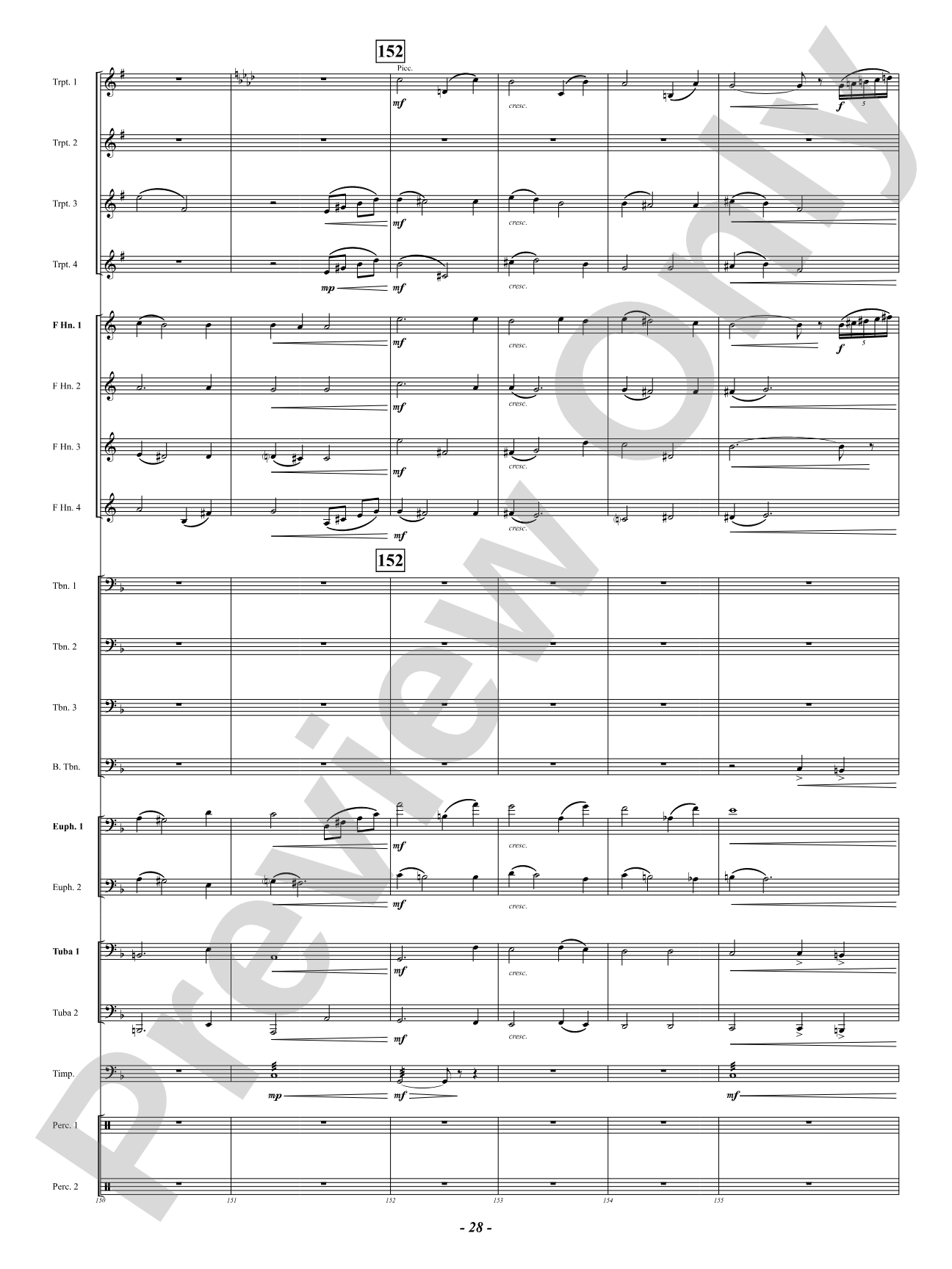 Finale (from "Enigma Variations"): Brass Ensemble Conductor Score & Parts