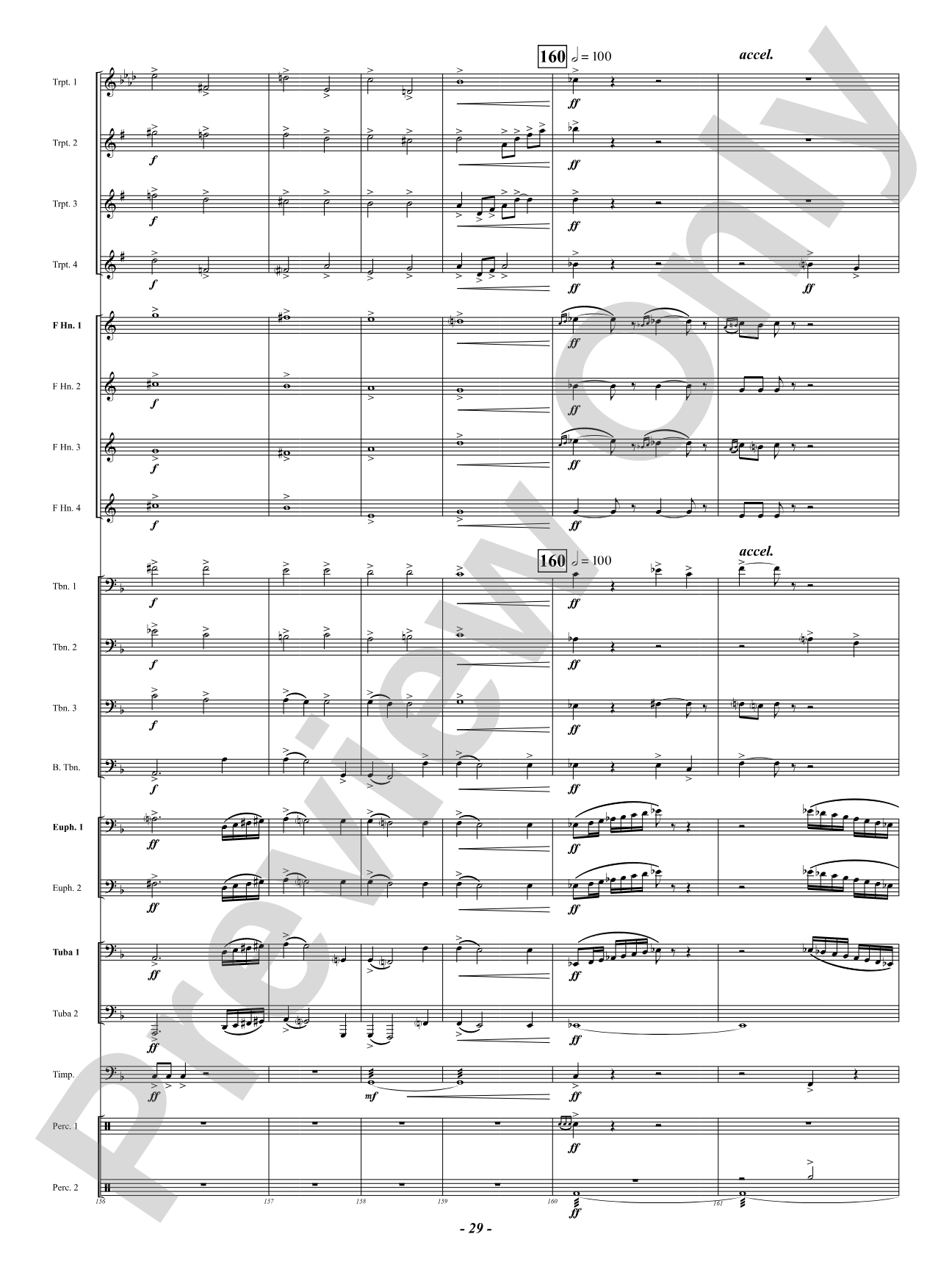 Finale (from "Enigma Variations"): Brass Ensemble Conductor Score & Parts