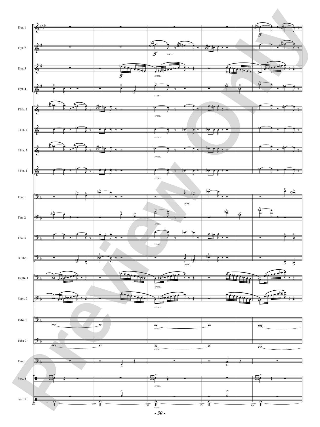 Finale (from "Enigma Variations"): Brass Ensemble Conductor Score & Parts