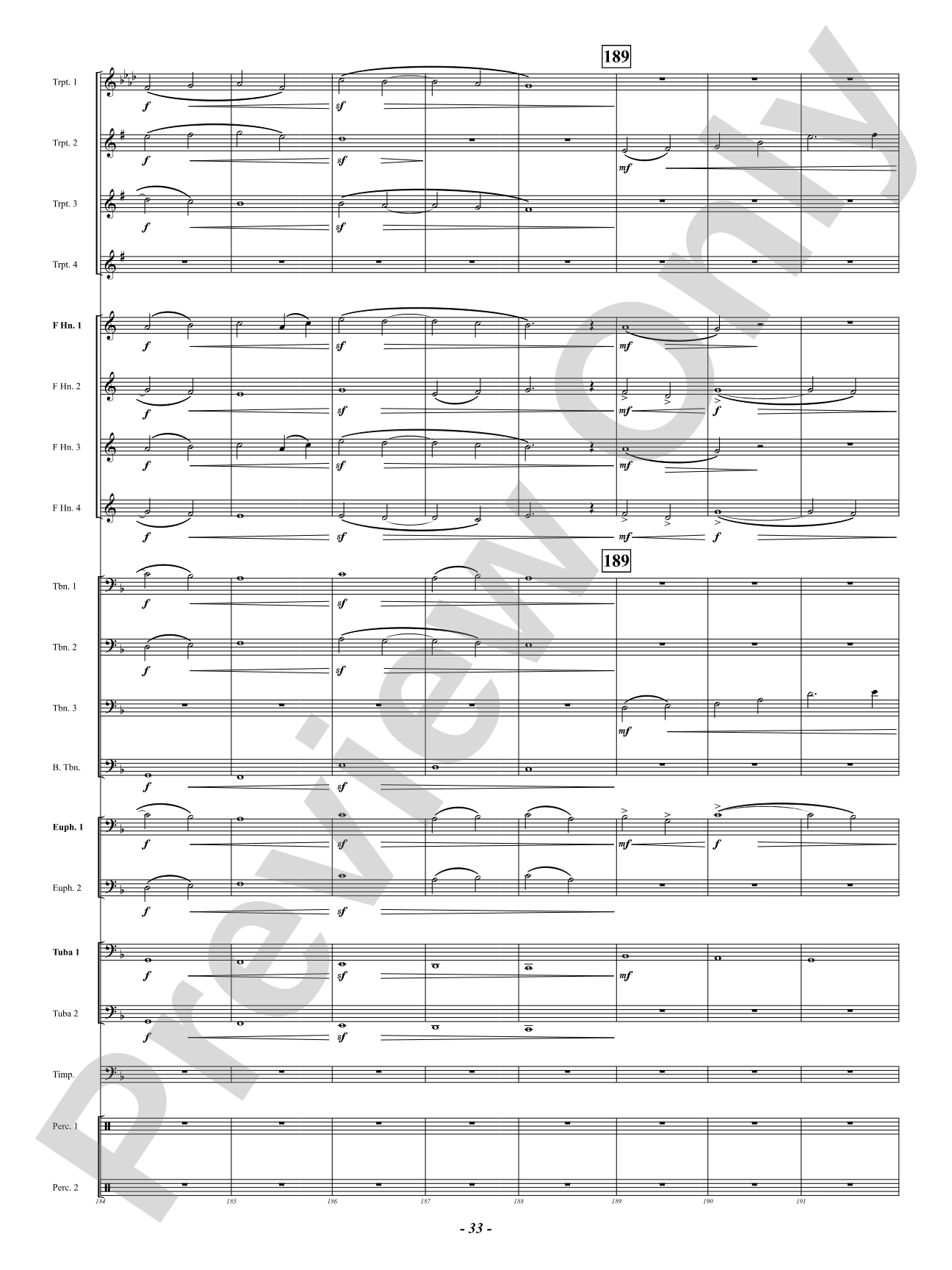 Finale (from "Enigma Variations"): Brass Ensemble Conductor Score & Parts