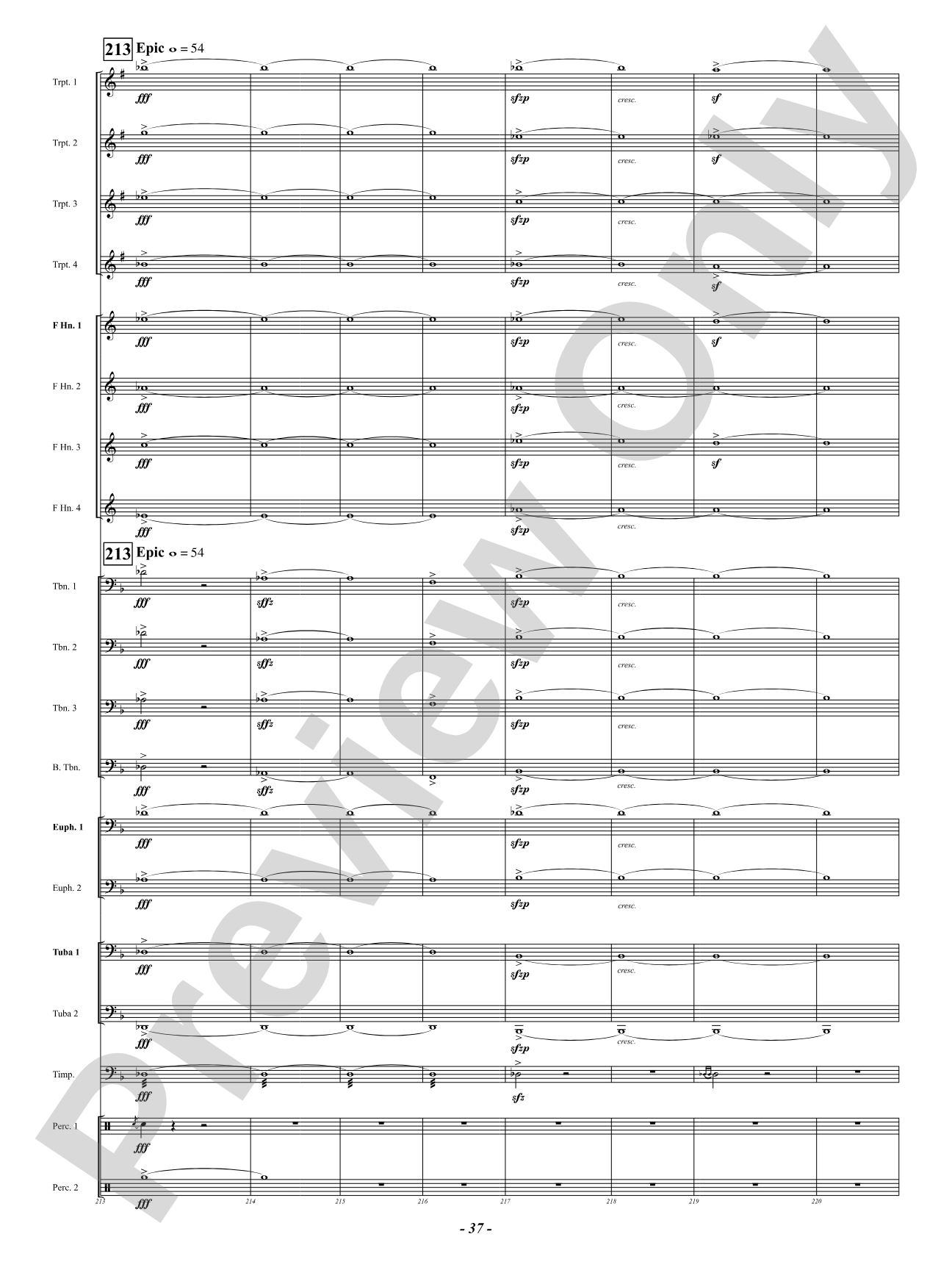 Finale (from "Enigma Variations"): Brass Ensemble Conductor Score & Parts
