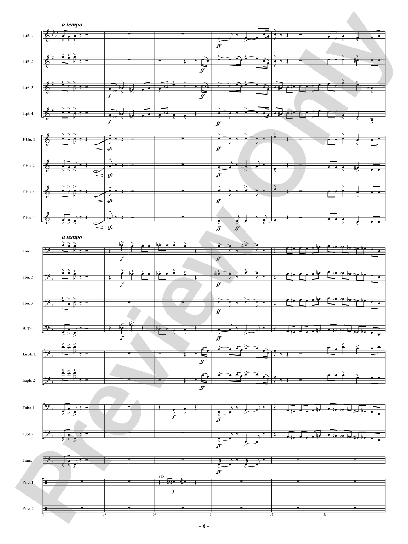 Finale (from "Enigma Variations"): Brass Ensemble Conductor Score & Parts