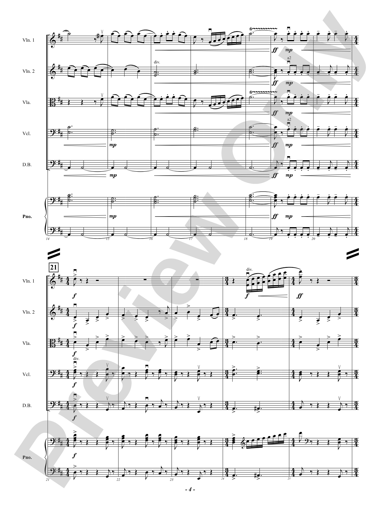 Fanfare For The Festival Of Lights: String Orchestra Conductor Score & Parts