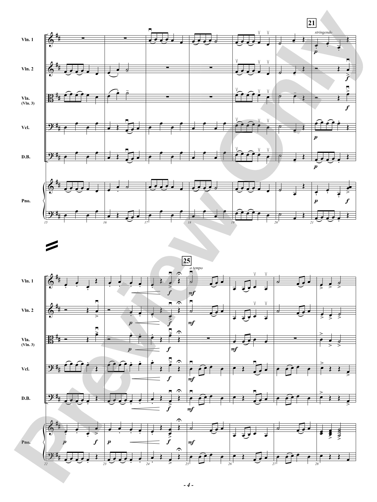 Cake Shop: String Orchestra Conductor Score & Parts