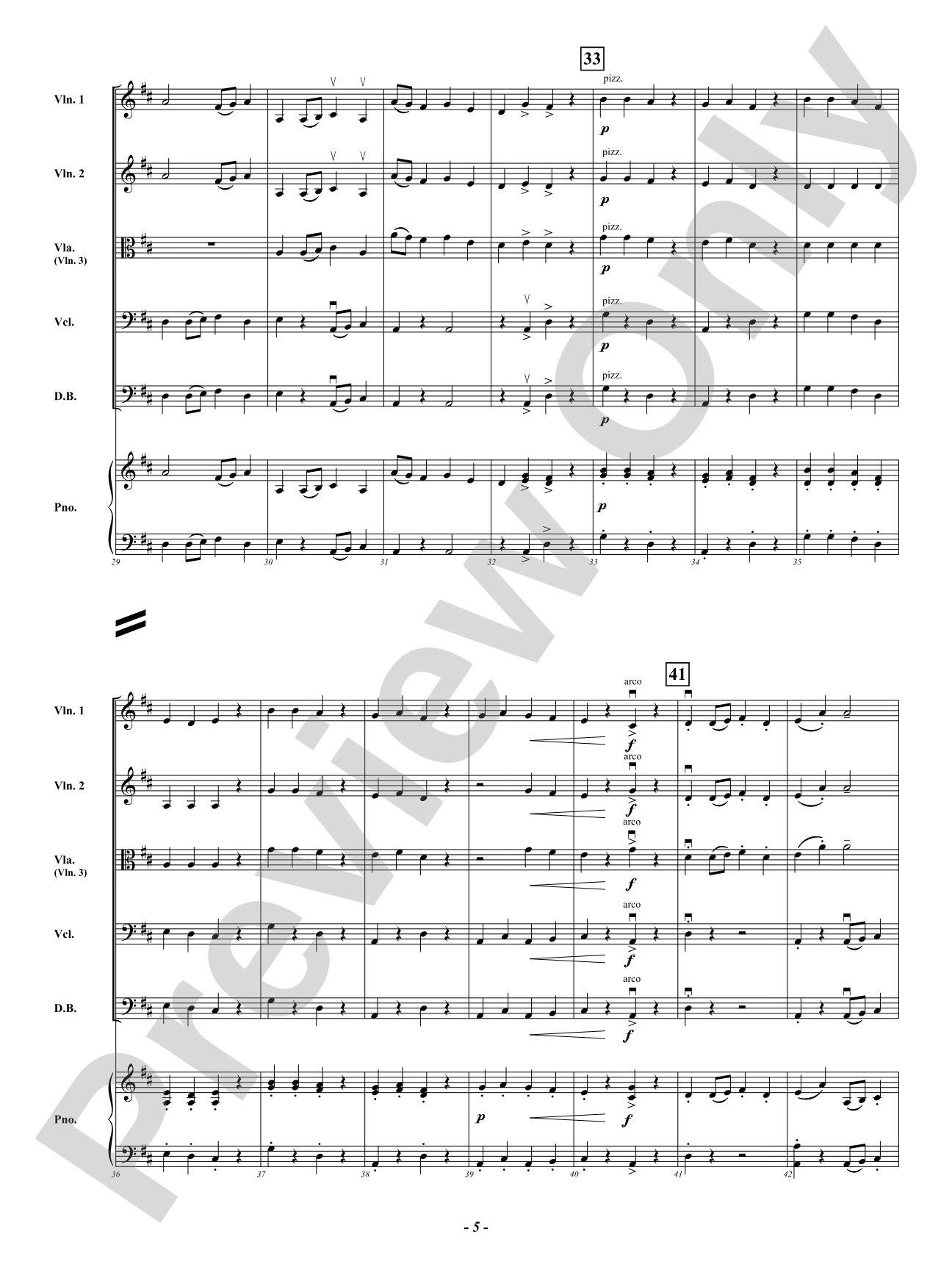 Cake Shop: String Orchestra Conductor Score & Parts