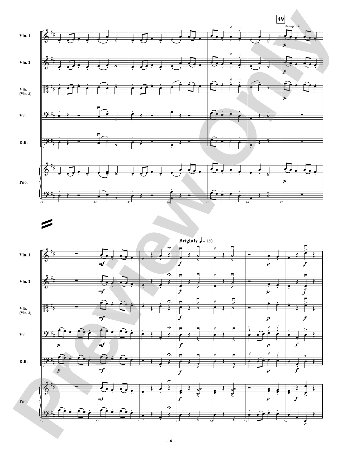 Cake Shop: String Orchestra Conductor Score & Parts