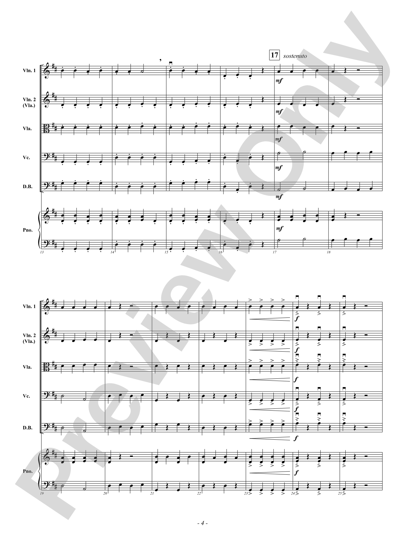 First Finger March: String Orchestra Conductor Score & Parts