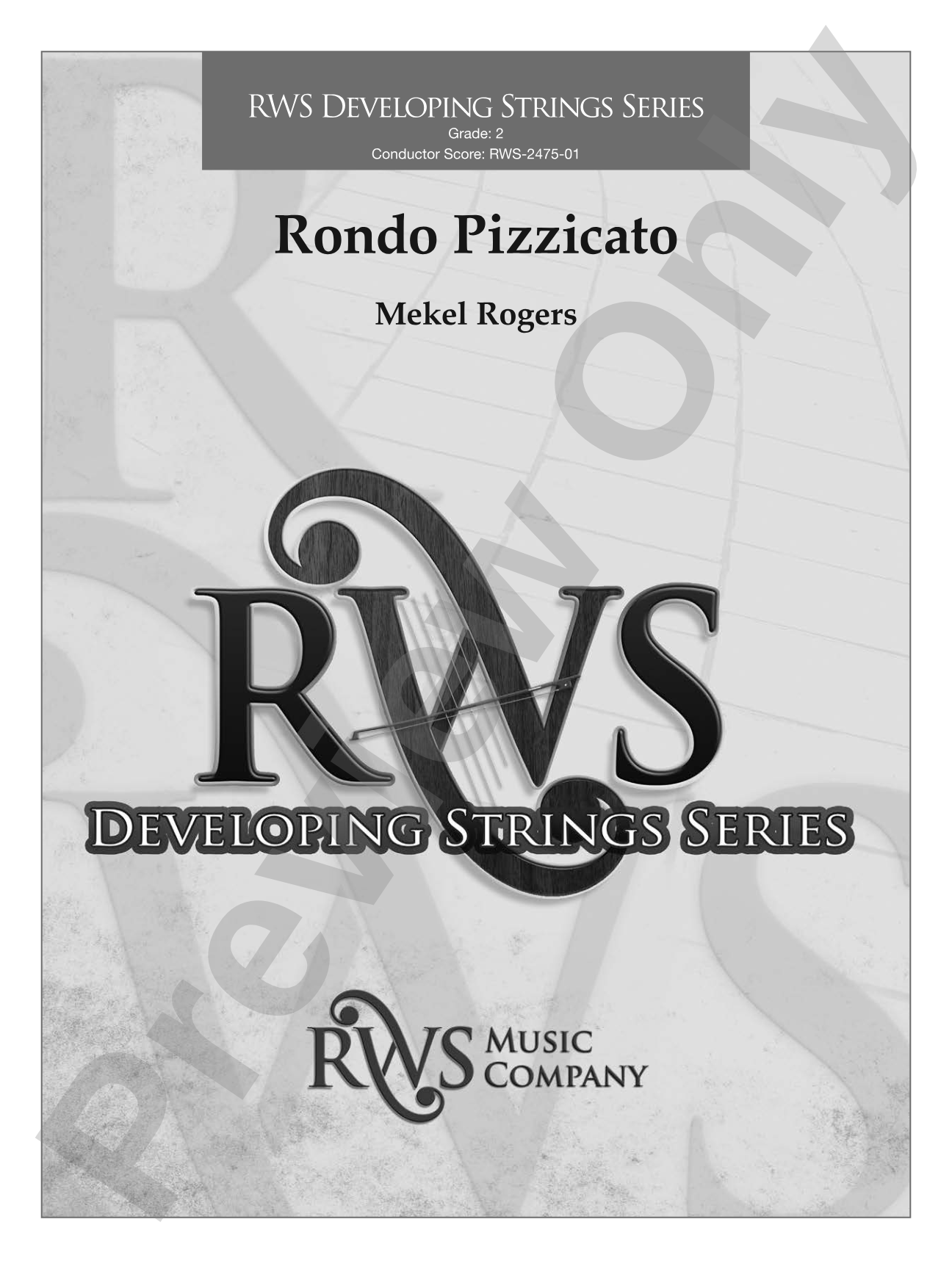 Rondo Pizzicato: String Orchestra Conductor Score & Parts