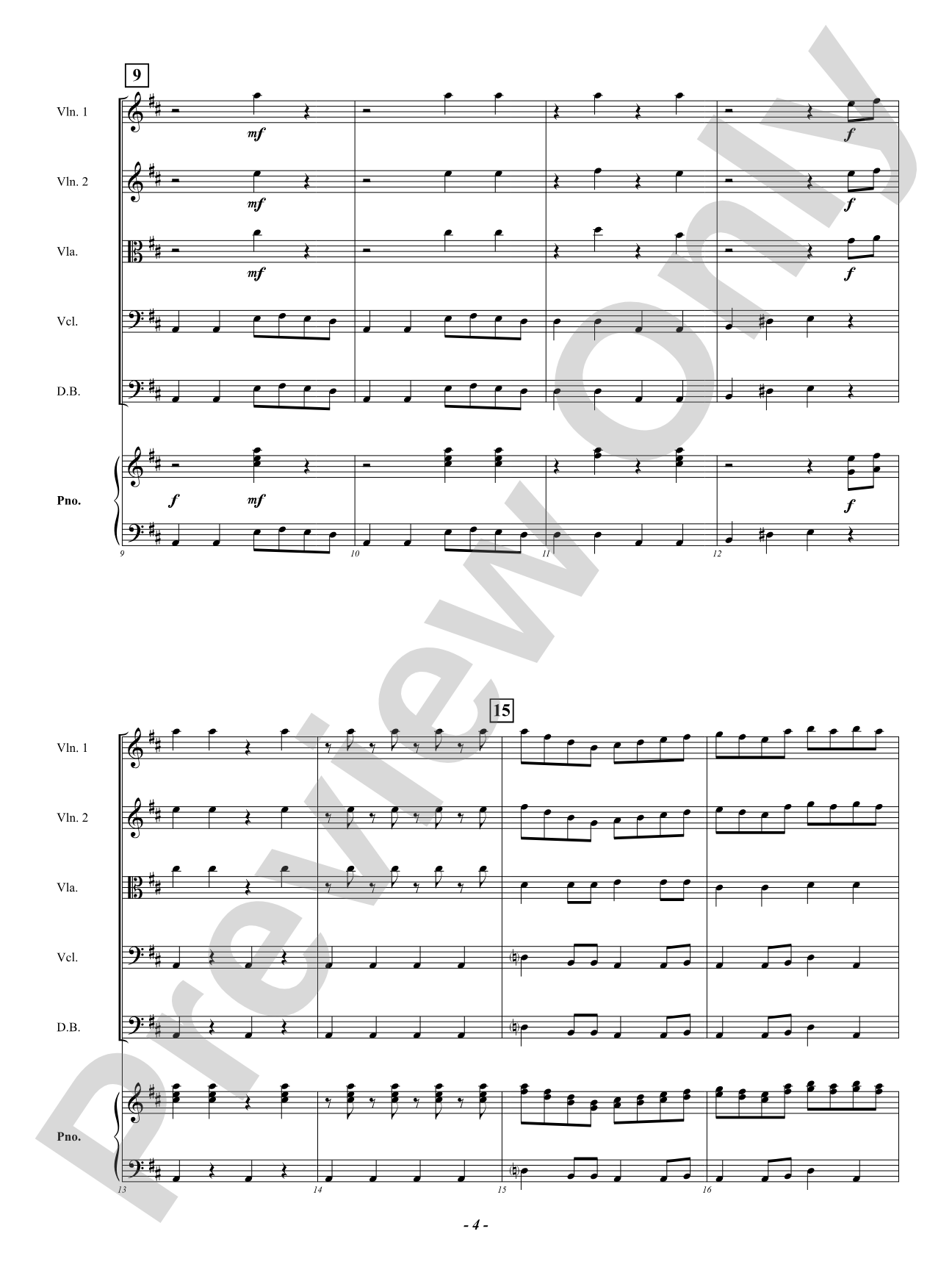 Rondo Pizzicato: String Orchestra Conductor Score & Parts