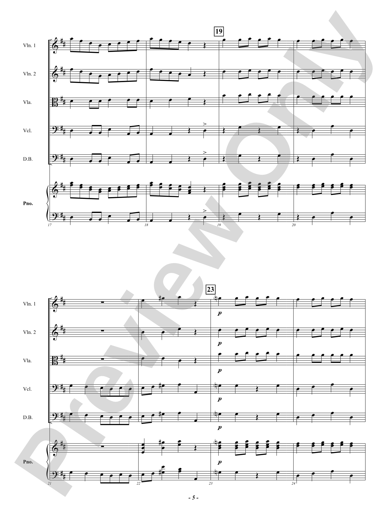 Rondo Pizzicato: String Orchestra Conductor Score & Parts
