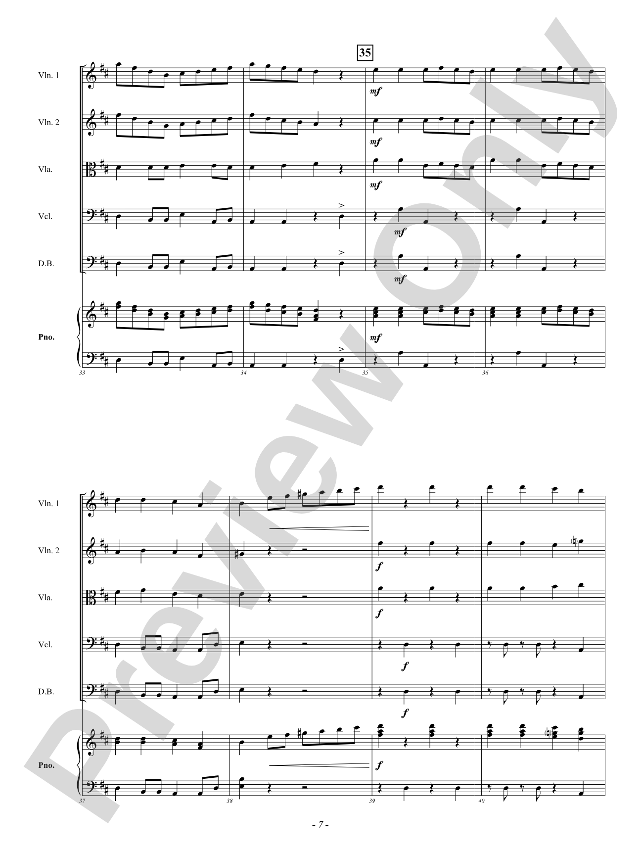 Rondo Pizzicato: String Orchestra Conductor Score & Parts