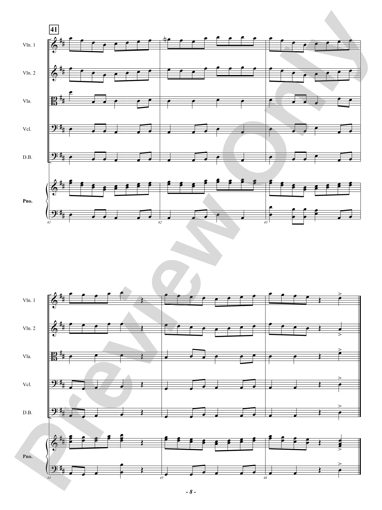 Rondo Pizzicato: String Orchestra Conductor Score & Parts