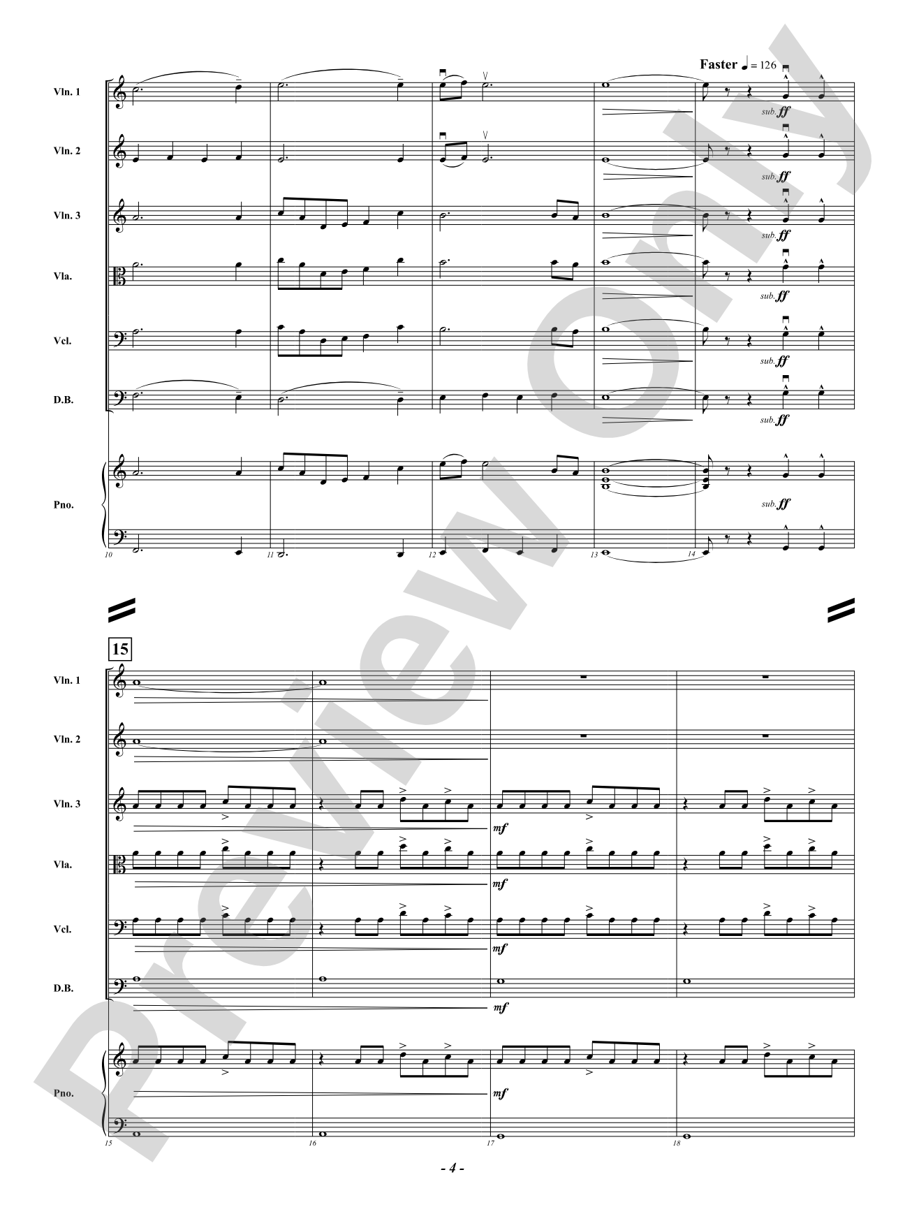Stranger Strings: String Orchestra Conductor Score & Parts