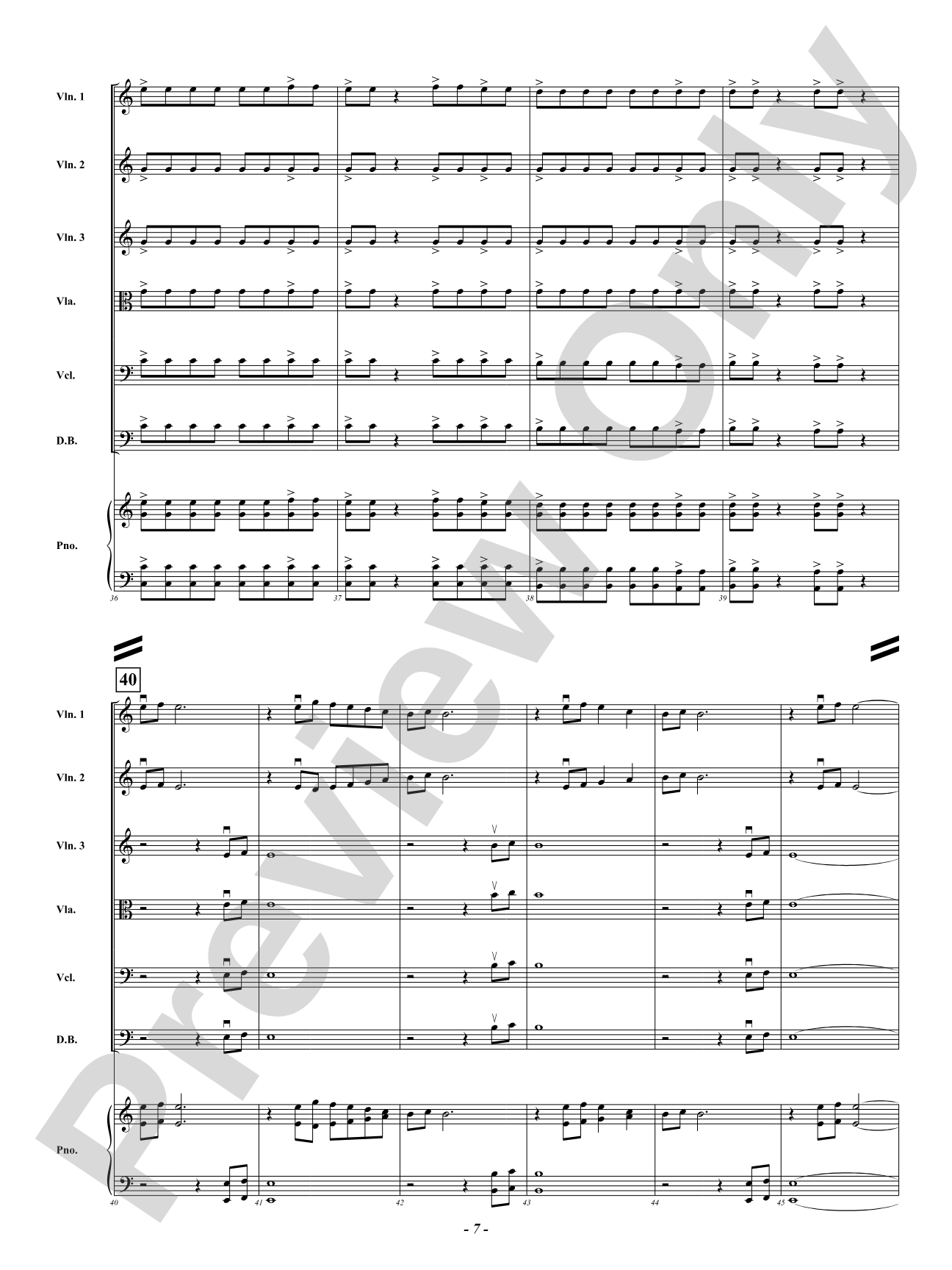 Stranger Strings: String Orchestra Conductor Score & Parts