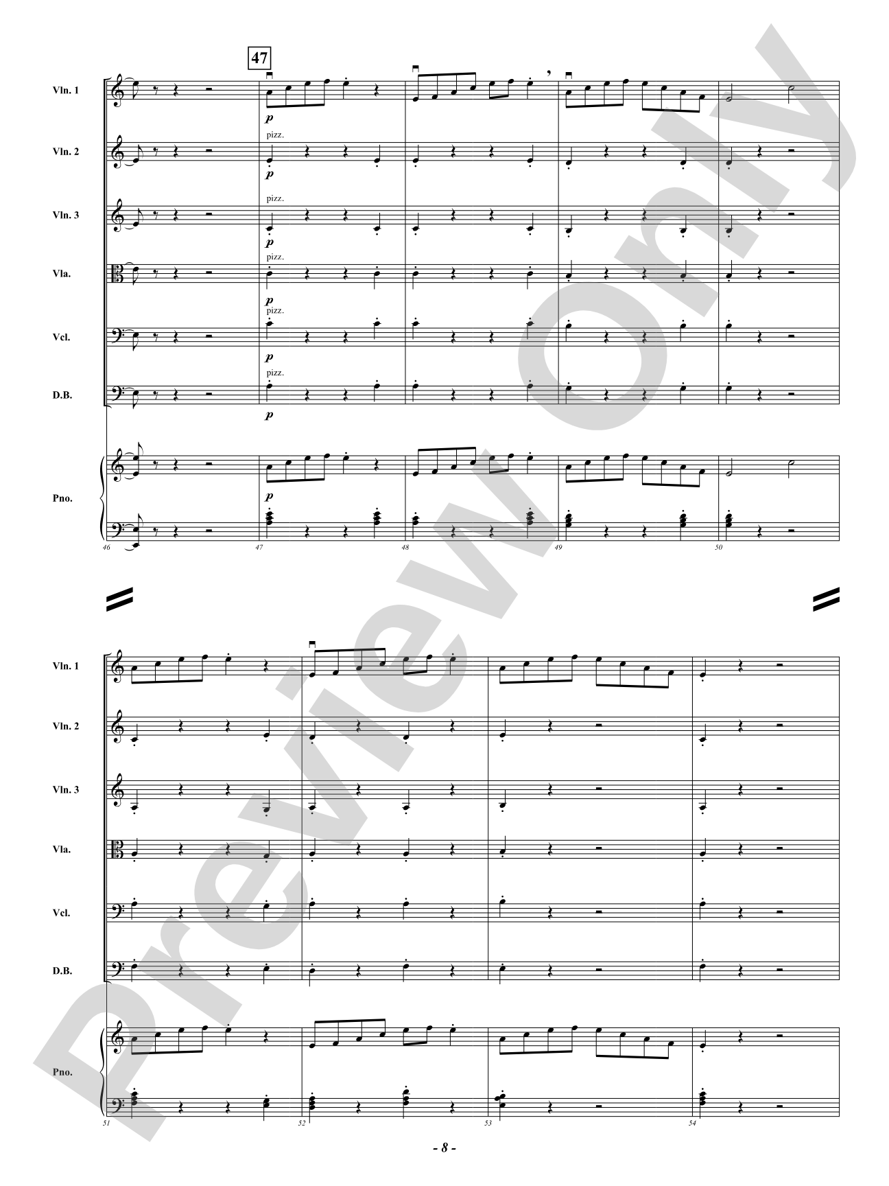 Stranger Strings: String Orchestra Conductor Score & Parts