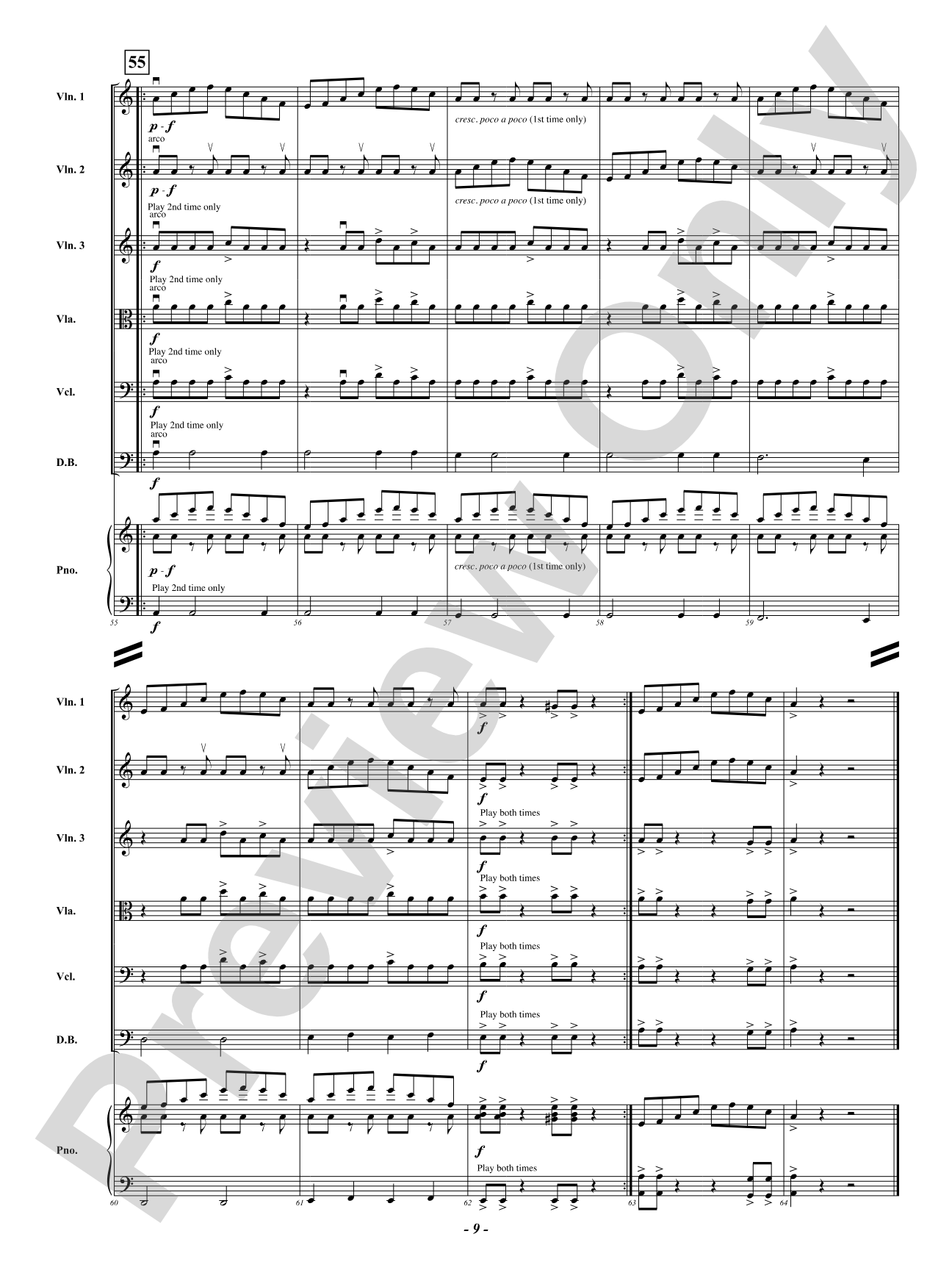 Stranger Strings: String Orchestra Conductor Score & Parts