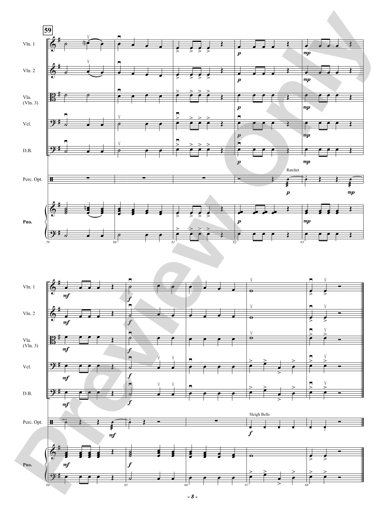 Cyber Santa: String Orchestra Conductor Score & Parts