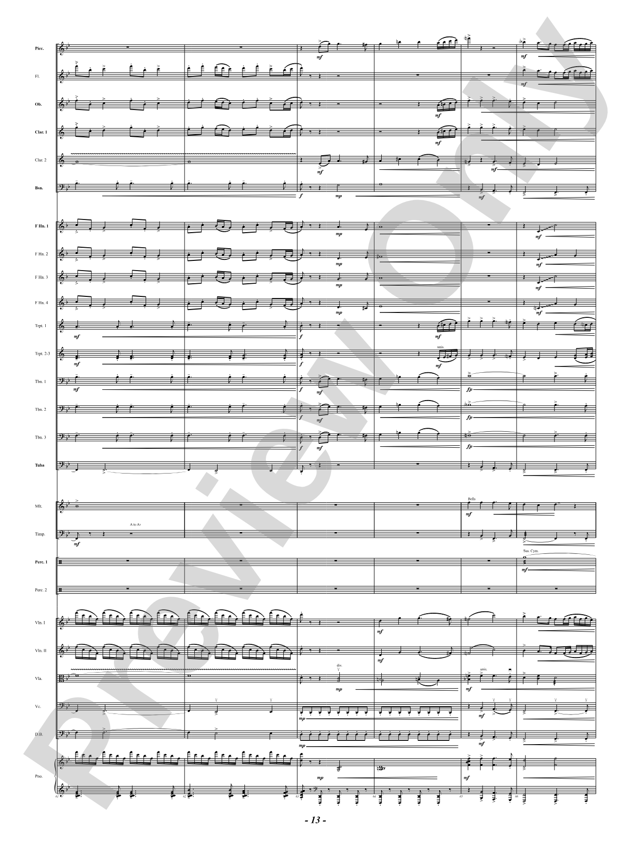 With Joyful Tidings: Full Orchestra Conductor Score & Parts