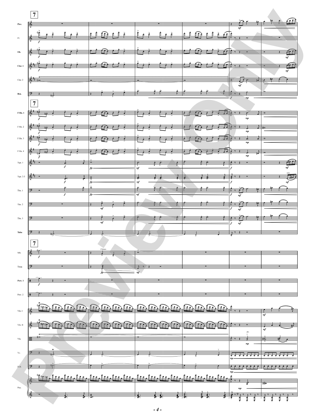 With Joyful Tidings: Full Orchestra Conductor Score & Parts