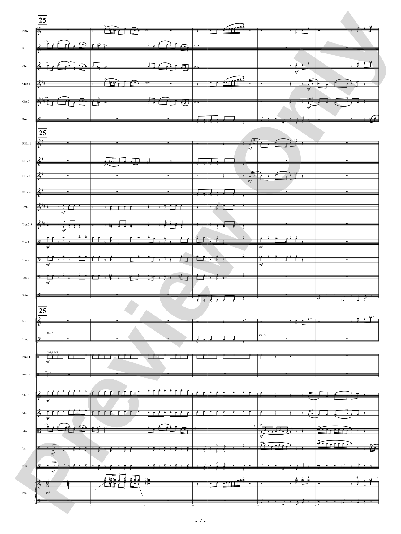 With Joyful Tidings: Full Orchestra Conductor Score & Parts