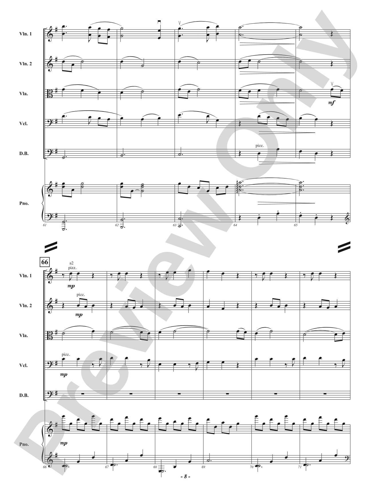 Infinite Ripples: String Orchestra Conductor Score & Parts