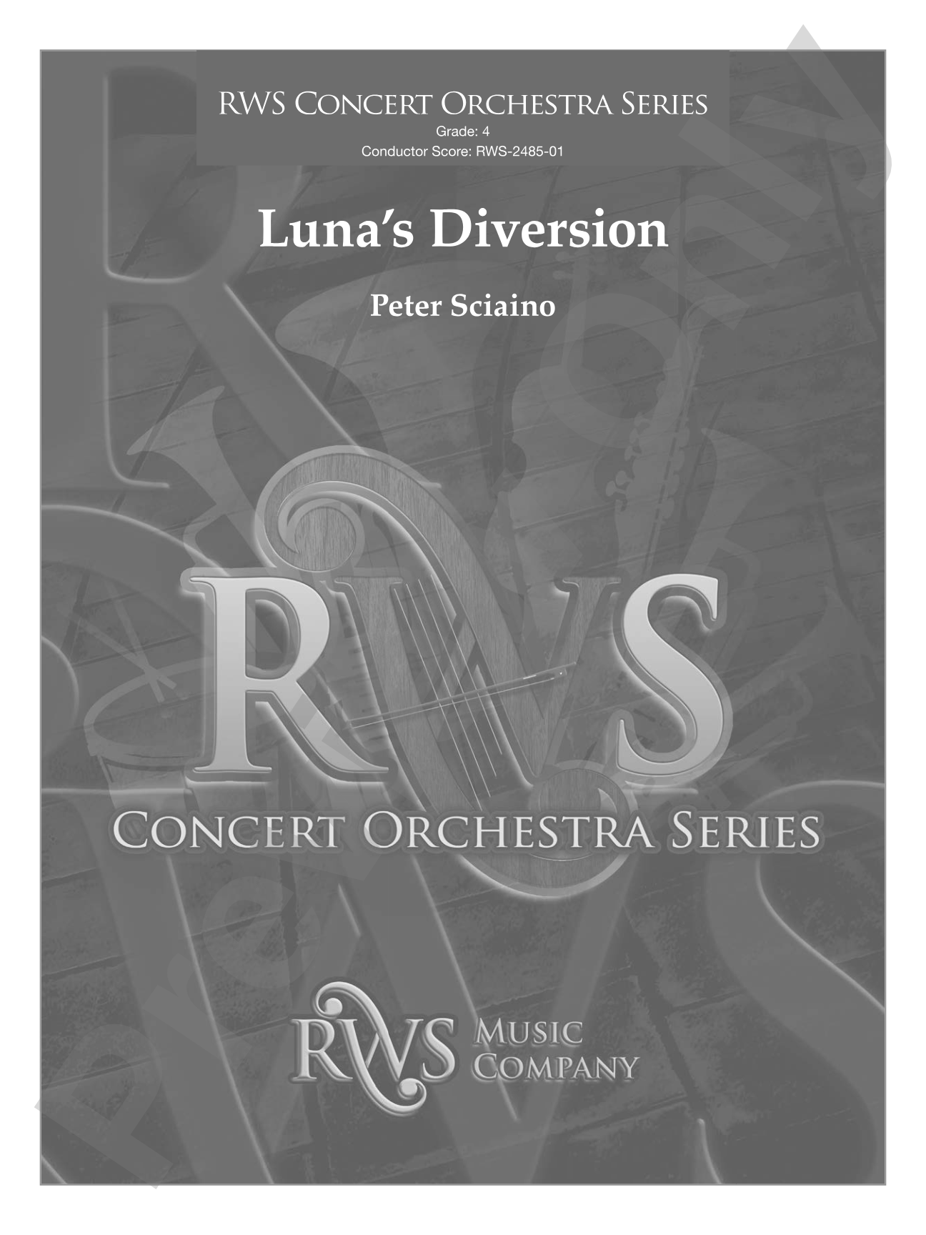Luna's Diversion: Full Orchestra Conductor Score & Parts