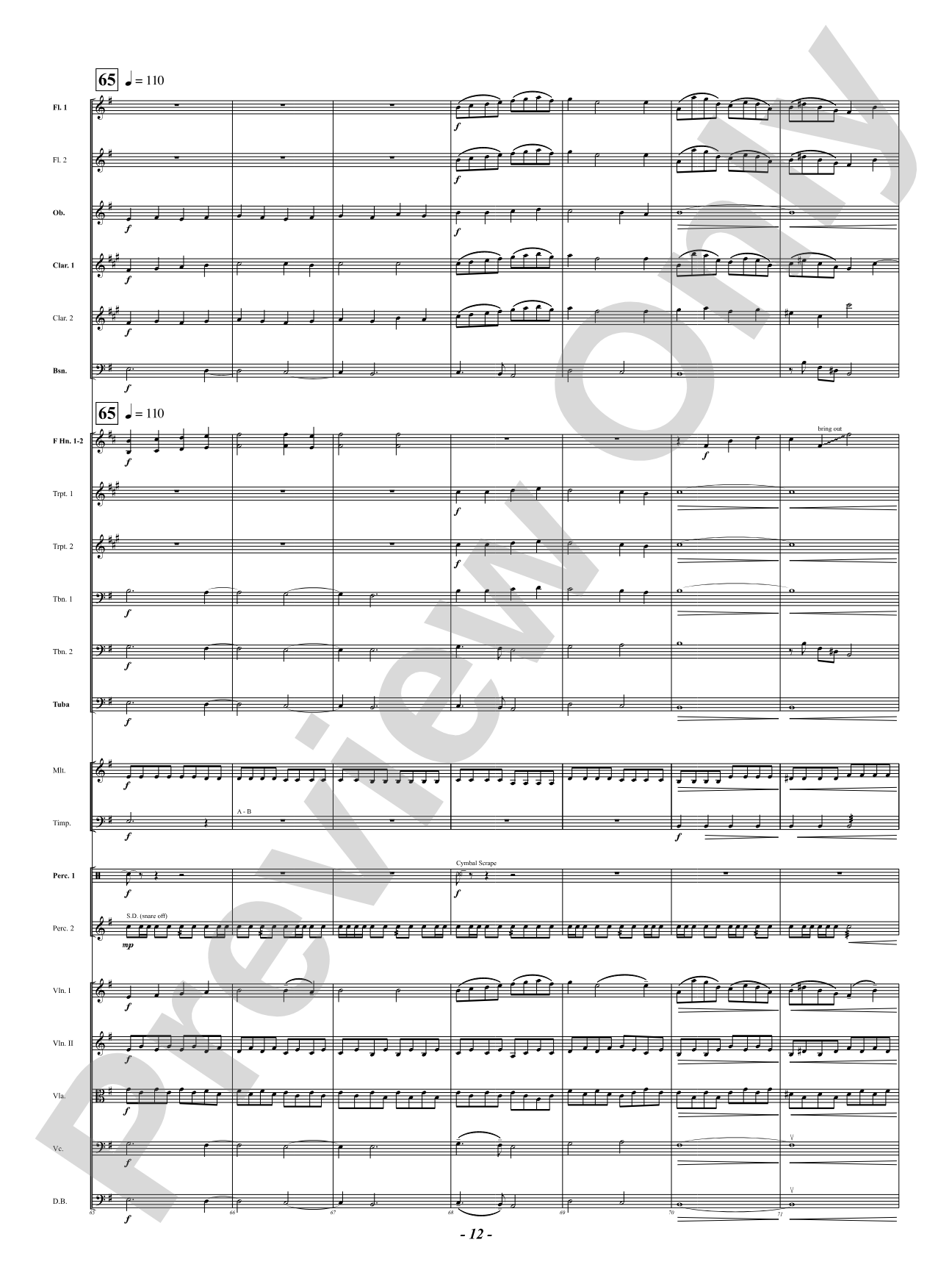 Chorale Prelude: Let All Mortal Flesh Keep Silence: Full Orchestra Conductor Score & Parts
