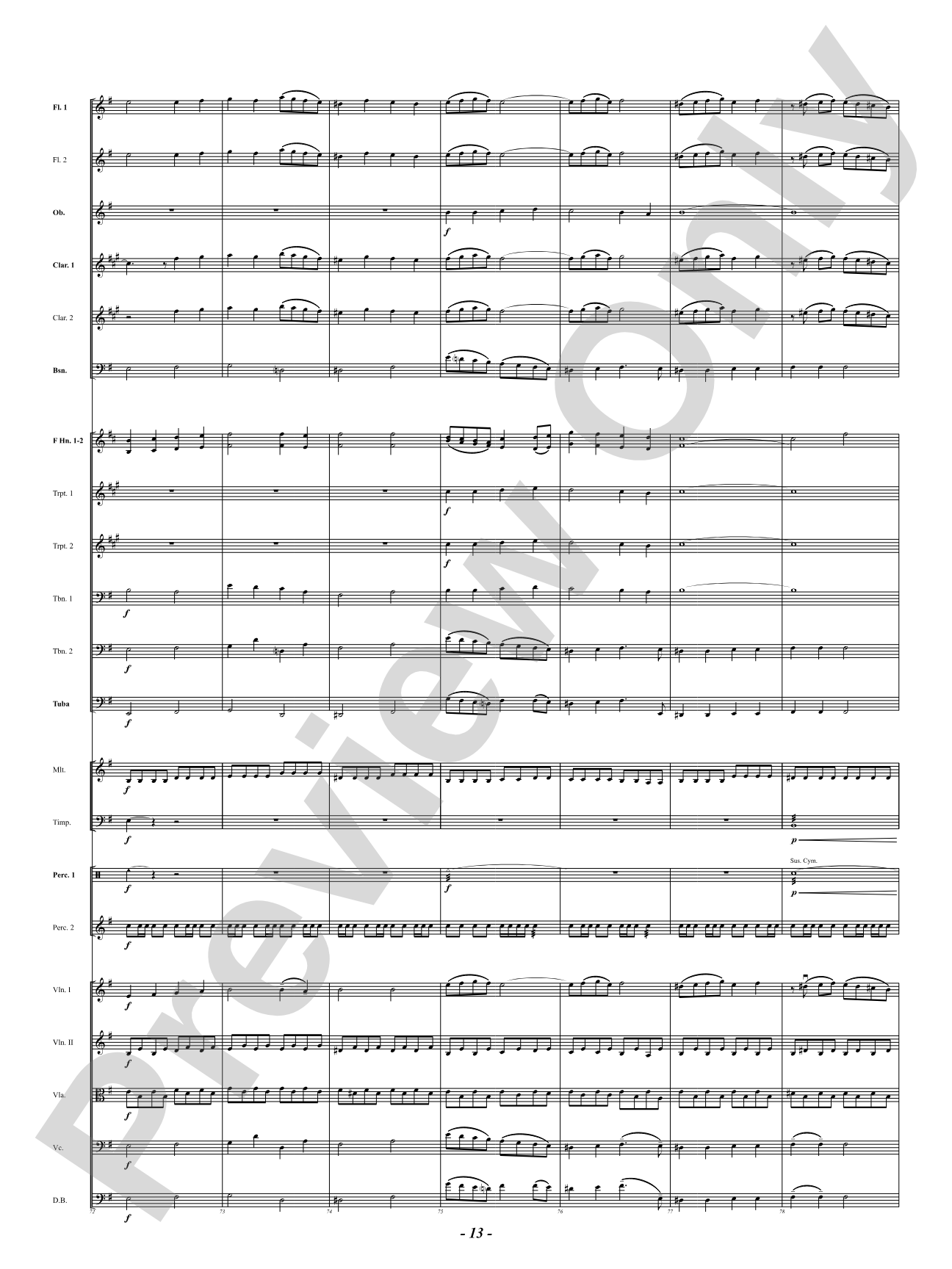 Chorale Prelude: Let All Mortal Flesh Keep Silence: Full Orchestra Conductor Score & Parts