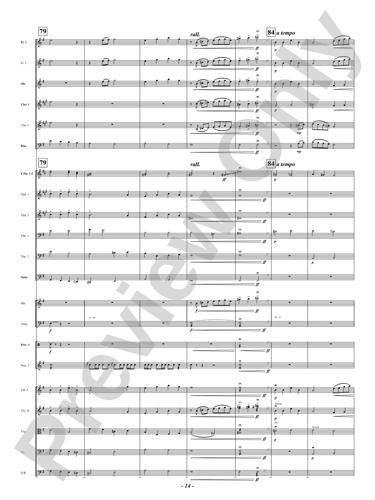 Chorale Prelude: Let All Mortal Flesh Keep Silence: Full Orchestra Conductor Score & Parts