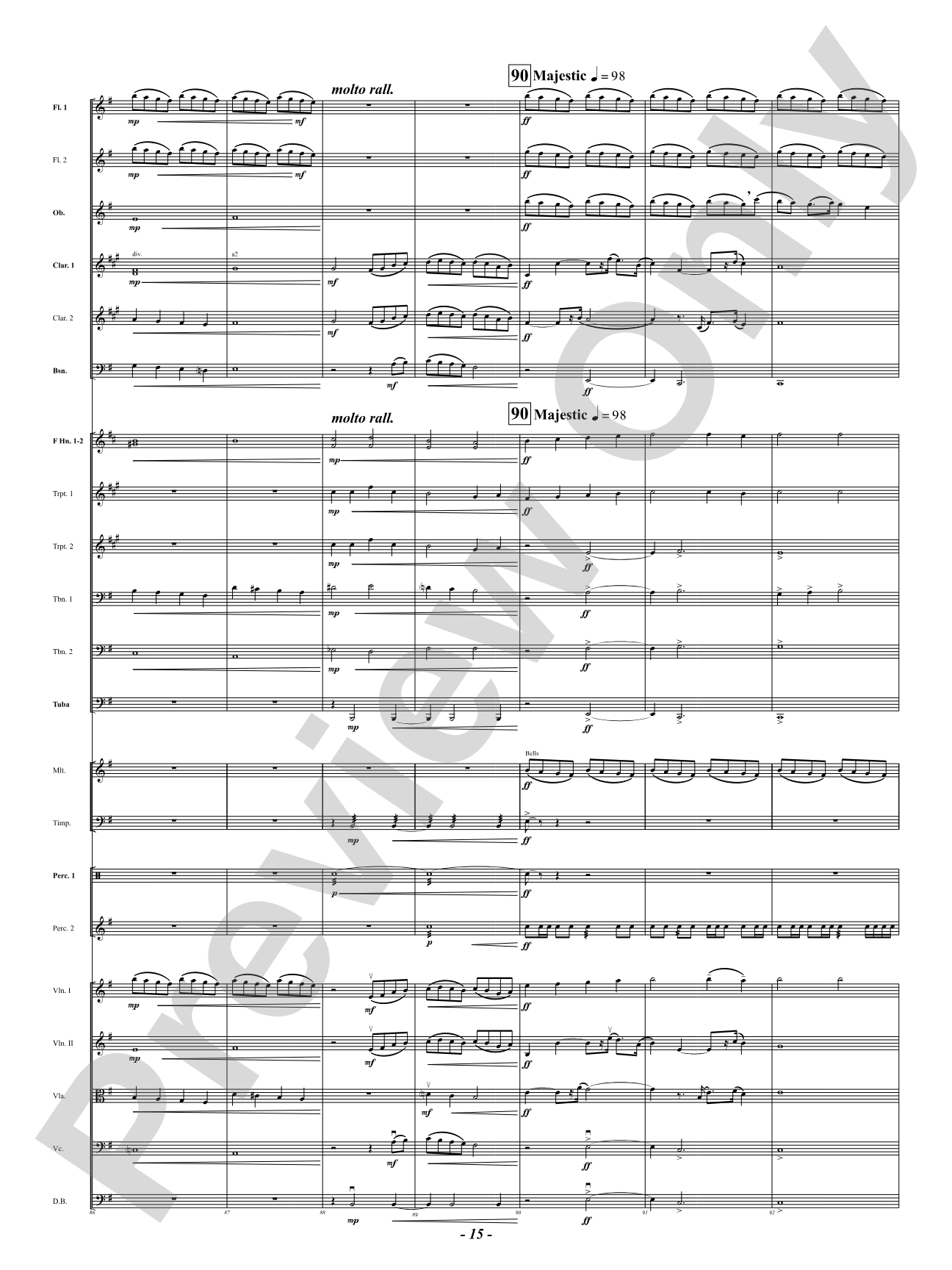 Chorale Prelude: Let All Mortal Flesh Keep Silence: Full Orchestra Conductor Score & Parts