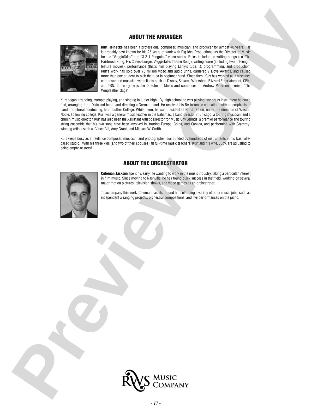 Chorale Prelude: Let All Mortal Flesh Keep Silence: Full Orchestra Conductor Score & Parts