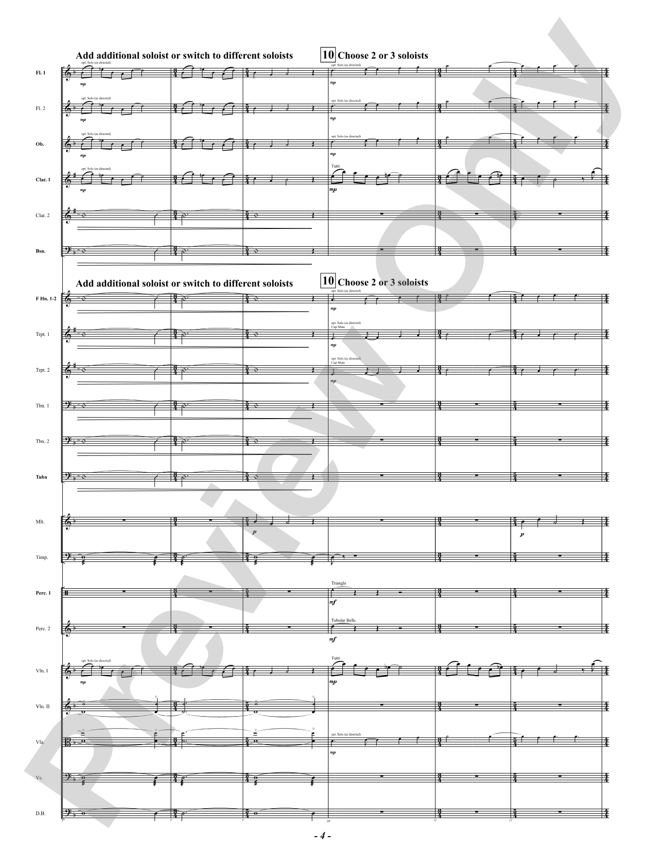 Chorale Prelude: Let All Mortal Flesh Keep Silence: Full Orchestra Conductor Score & Parts