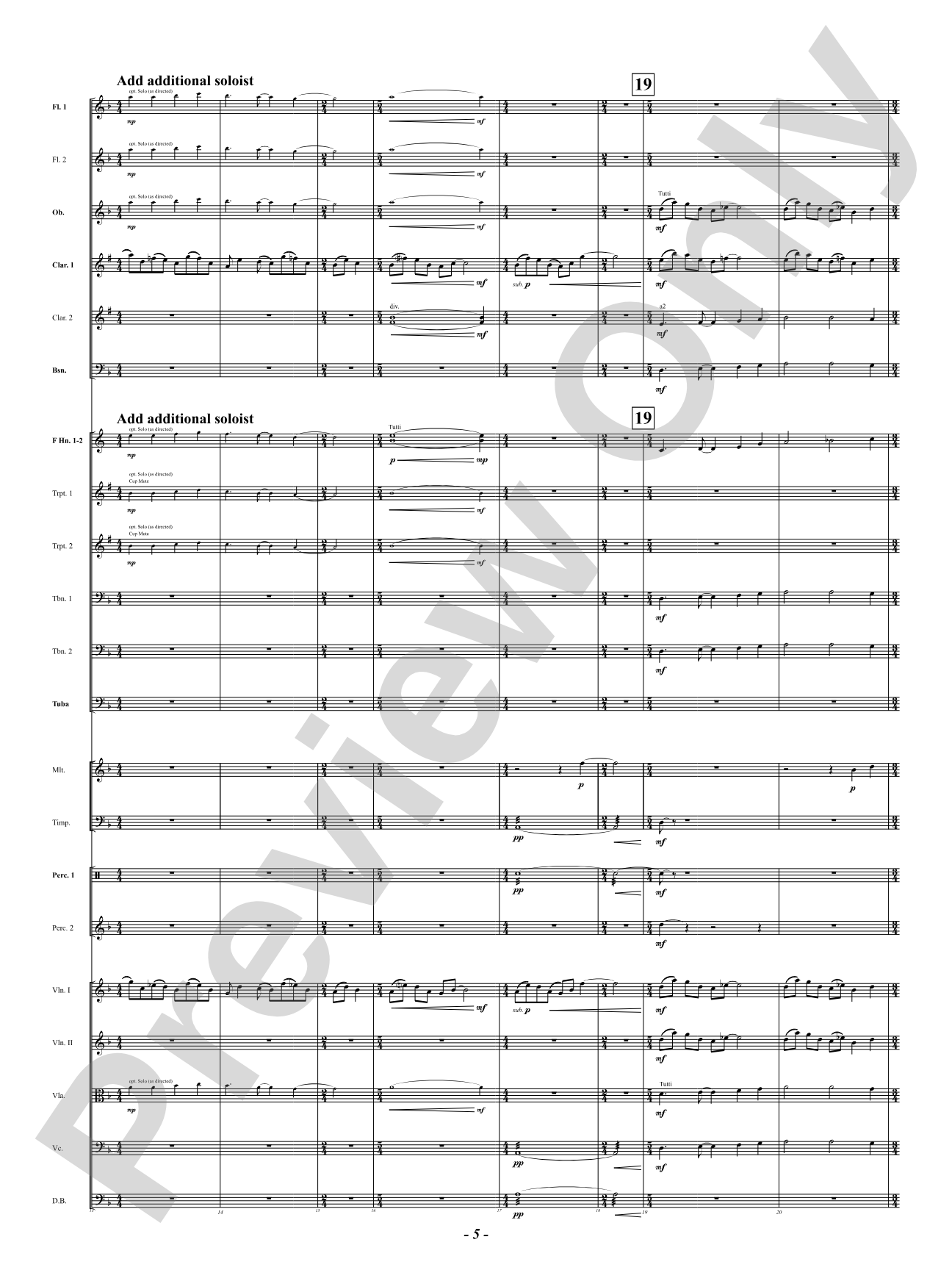 Chorale Prelude: Let All Mortal Flesh Keep Silence: Full Orchestra Conductor Score & Parts