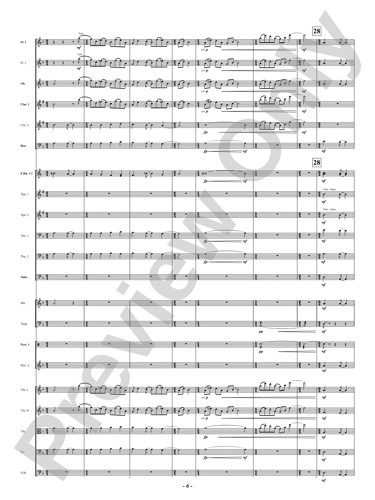 Chorale Prelude: Let All Mortal Flesh Keep Silence: Full Orchestra Conductor Score & Parts