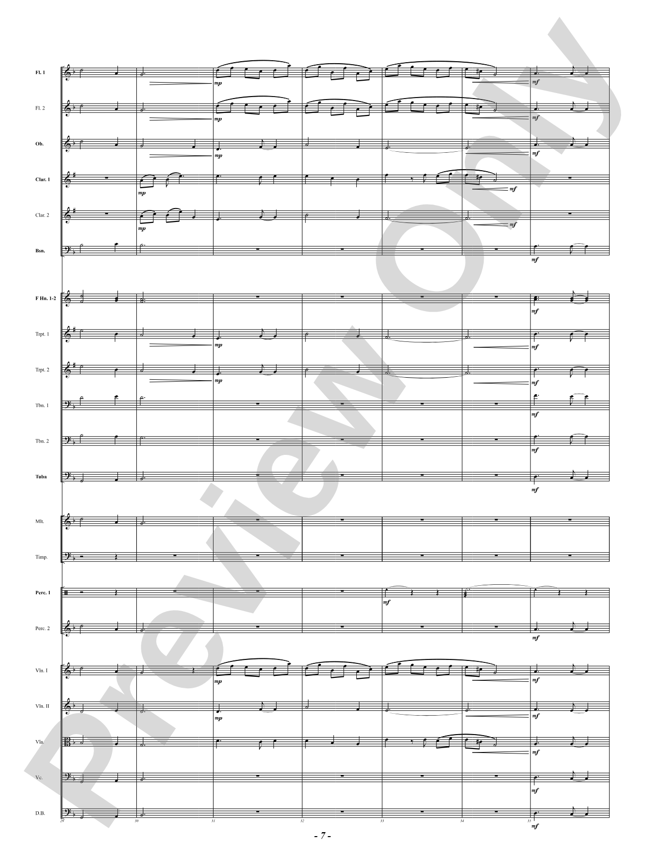 Chorale Prelude: Let All Mortal Flesh Keep Silence: Full Orchestra Conductor Score & Parts