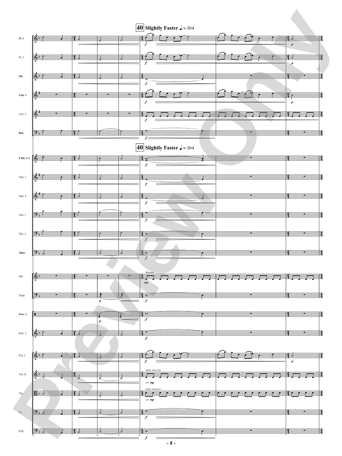Chorale Prelude: Let All Mortal Flesh Keep Silence: Full Orchestra Conductor Score & Parts