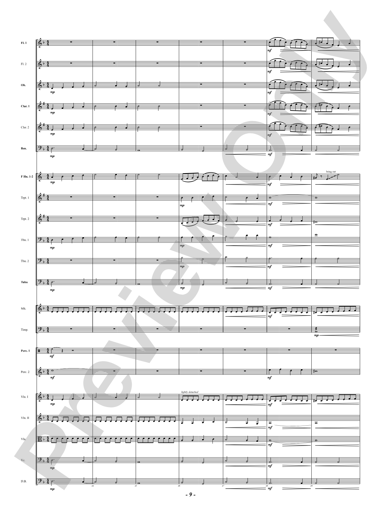 Chorale Prelude: Let All Mortal Flesh Keep Silence: Full Orchestra Conductor Score & Parts