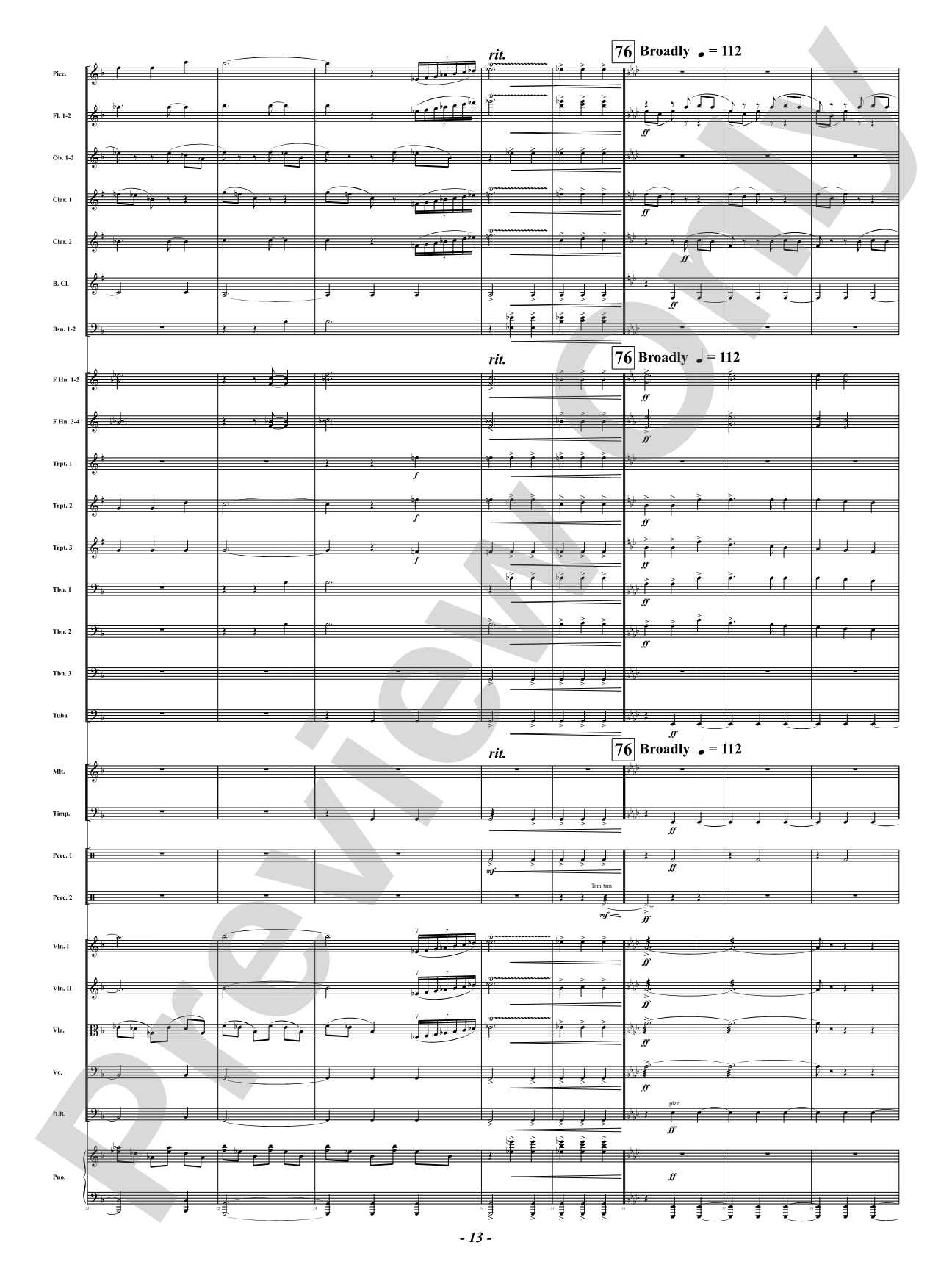 Sound the Amen: Full Orchestra Conductor Score & Parts