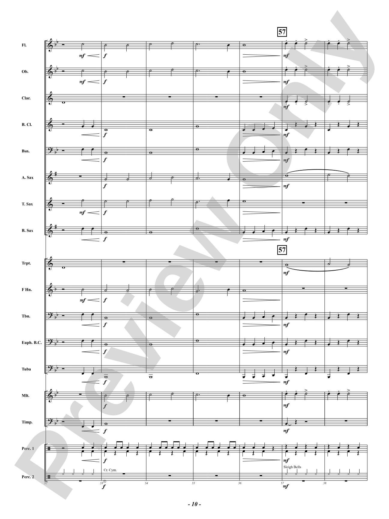 Beethoven Chrismix: Concert Band Conductor Score & Parts
